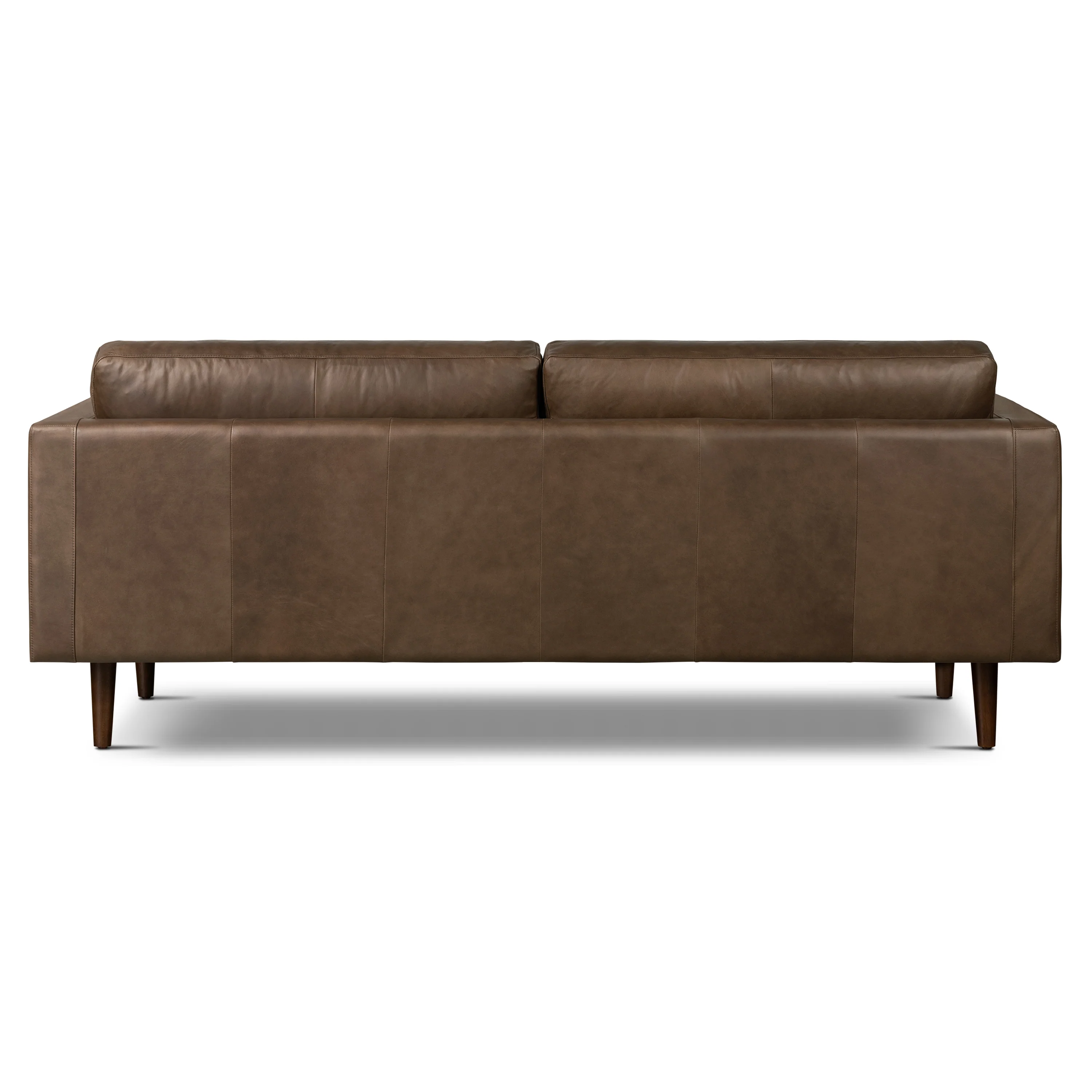 Napa 88.5” Leather Sofa | Cocoa Brown - Image 8