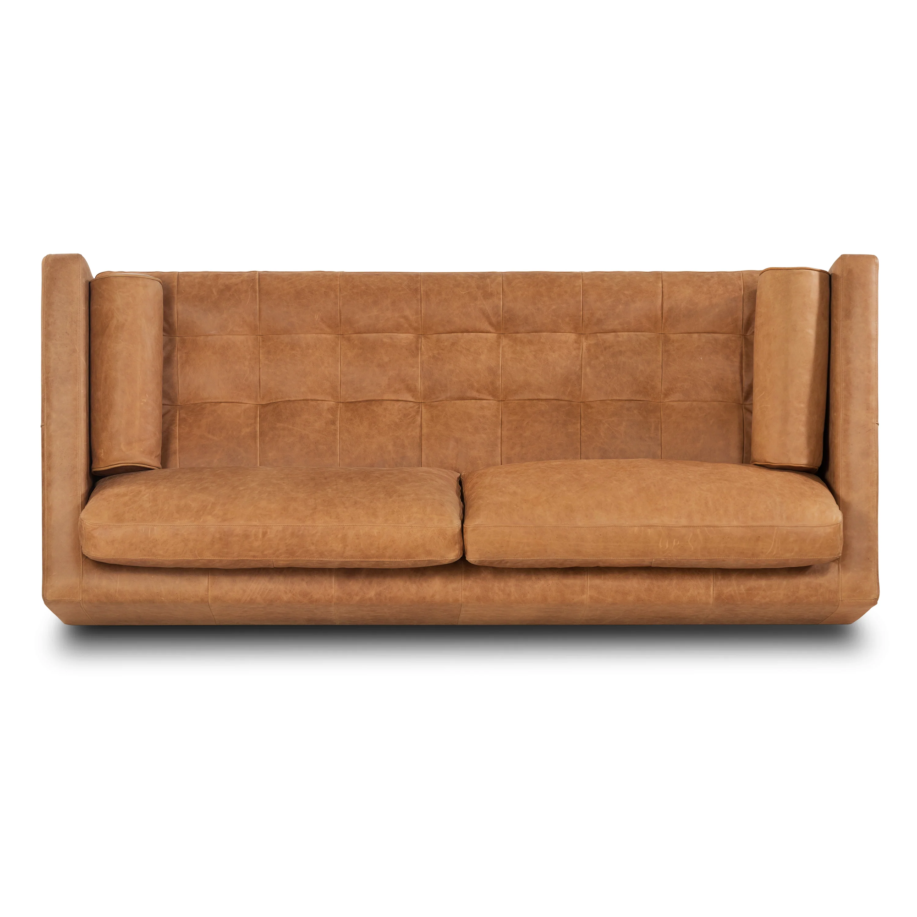 Napa 88.5” Leather Sofa | Cognac Tan - Image 9