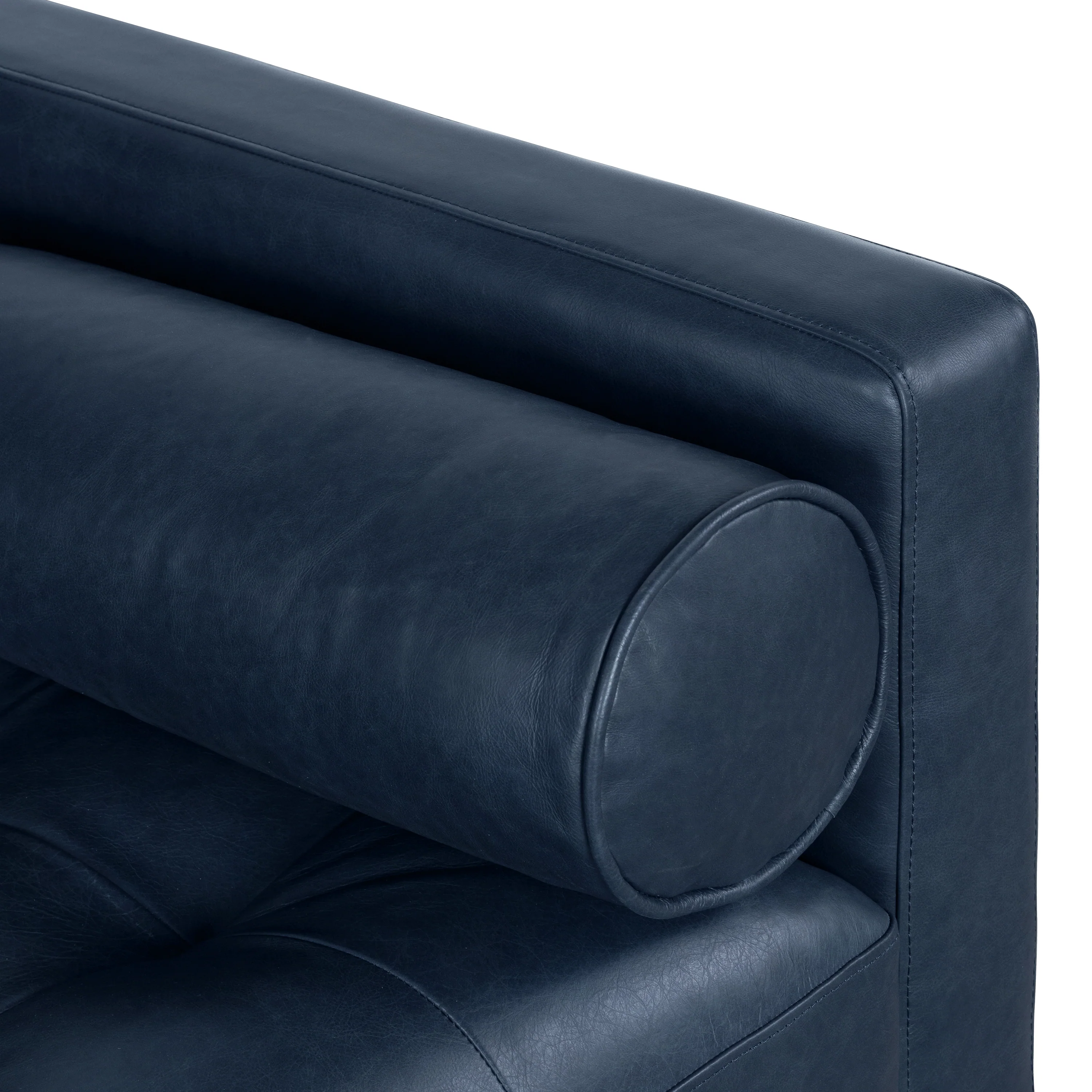 Napa 88.5” Leather Sofa | Midnight Blue - Image 11