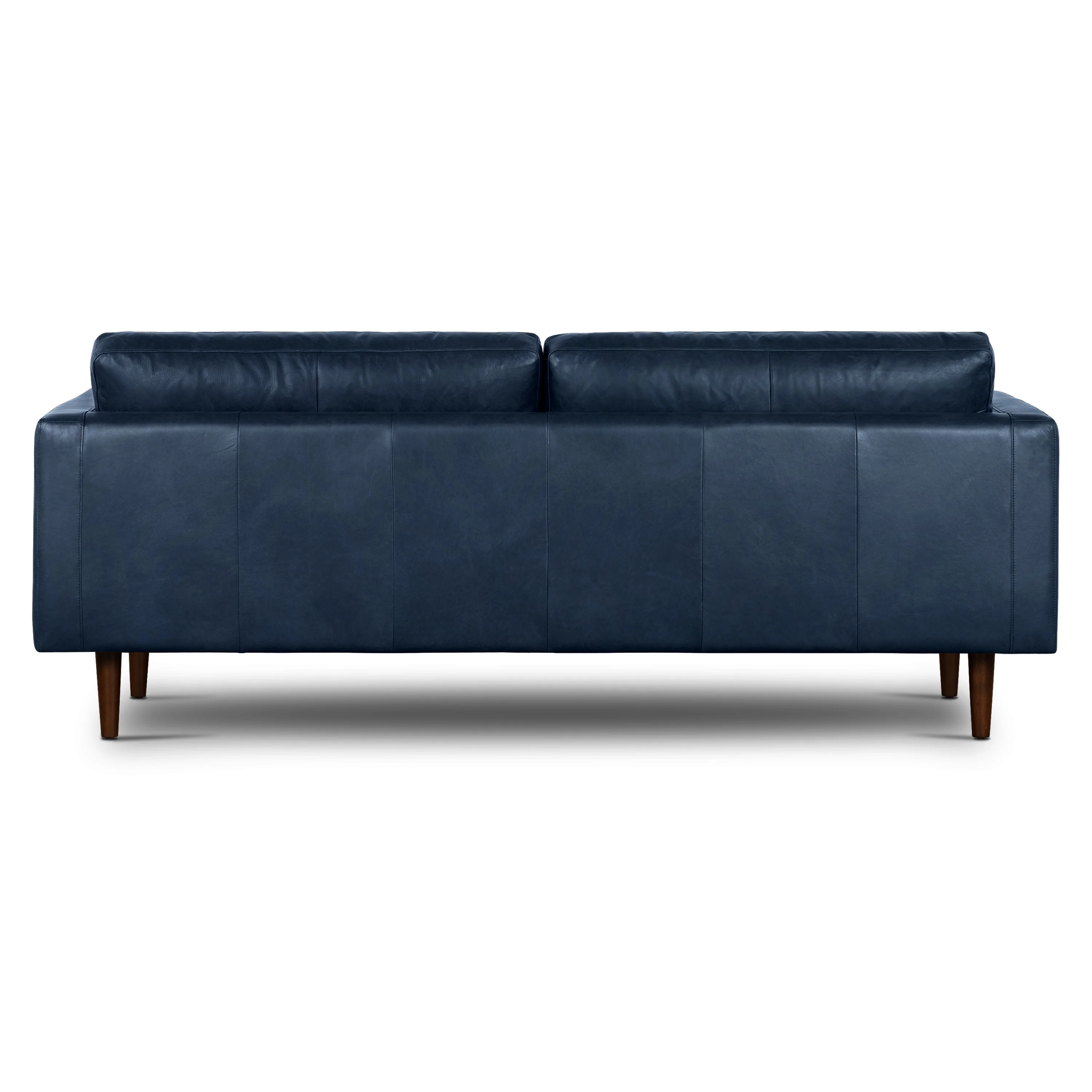 Napa 88.5” Leather Sofa | Midnight Blue - Image 6