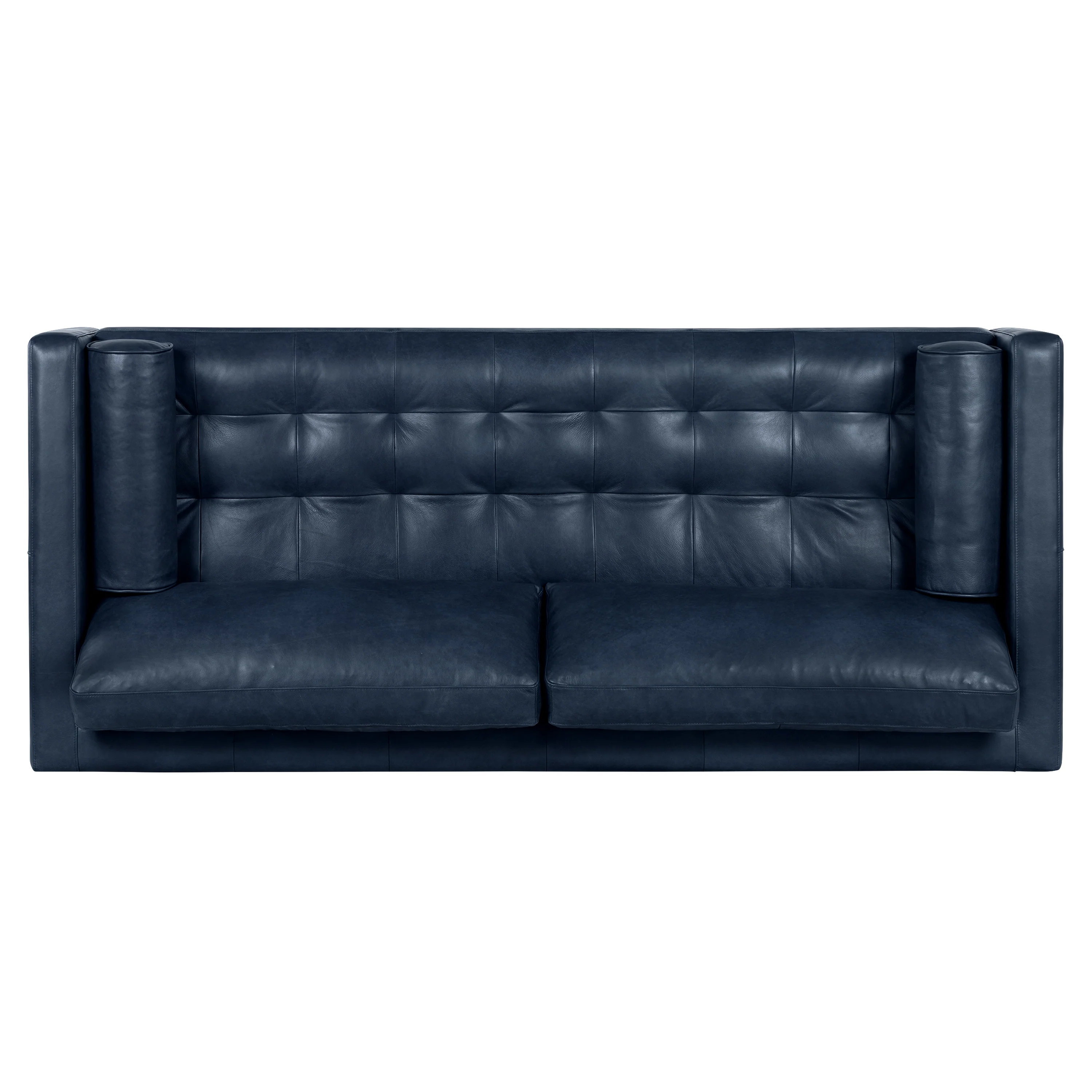 Napa 88.5” Leather Sofa | Midnight Blue - Image 7