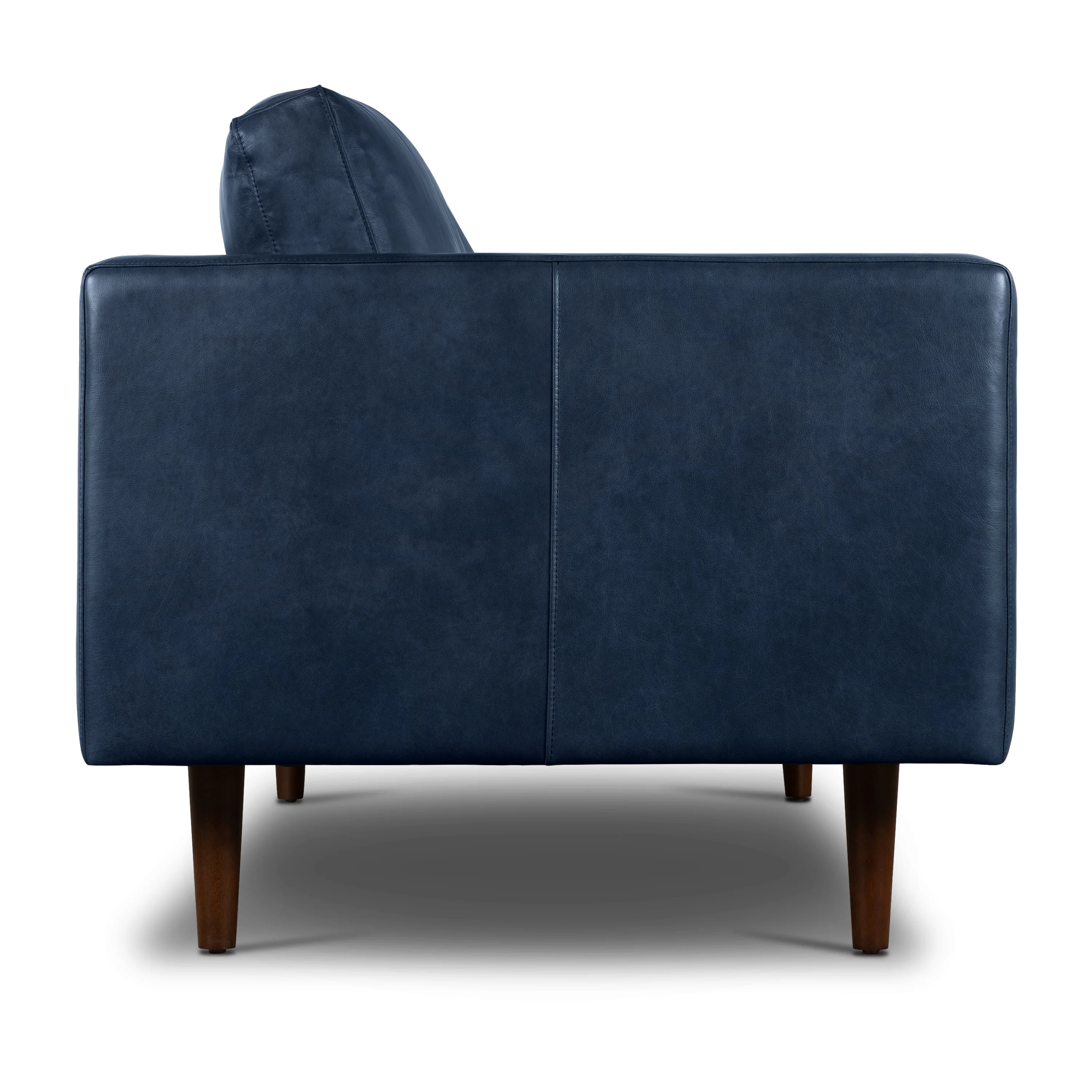 Napa 88.5” Leather Sofa | Midnight Blue - Image 8