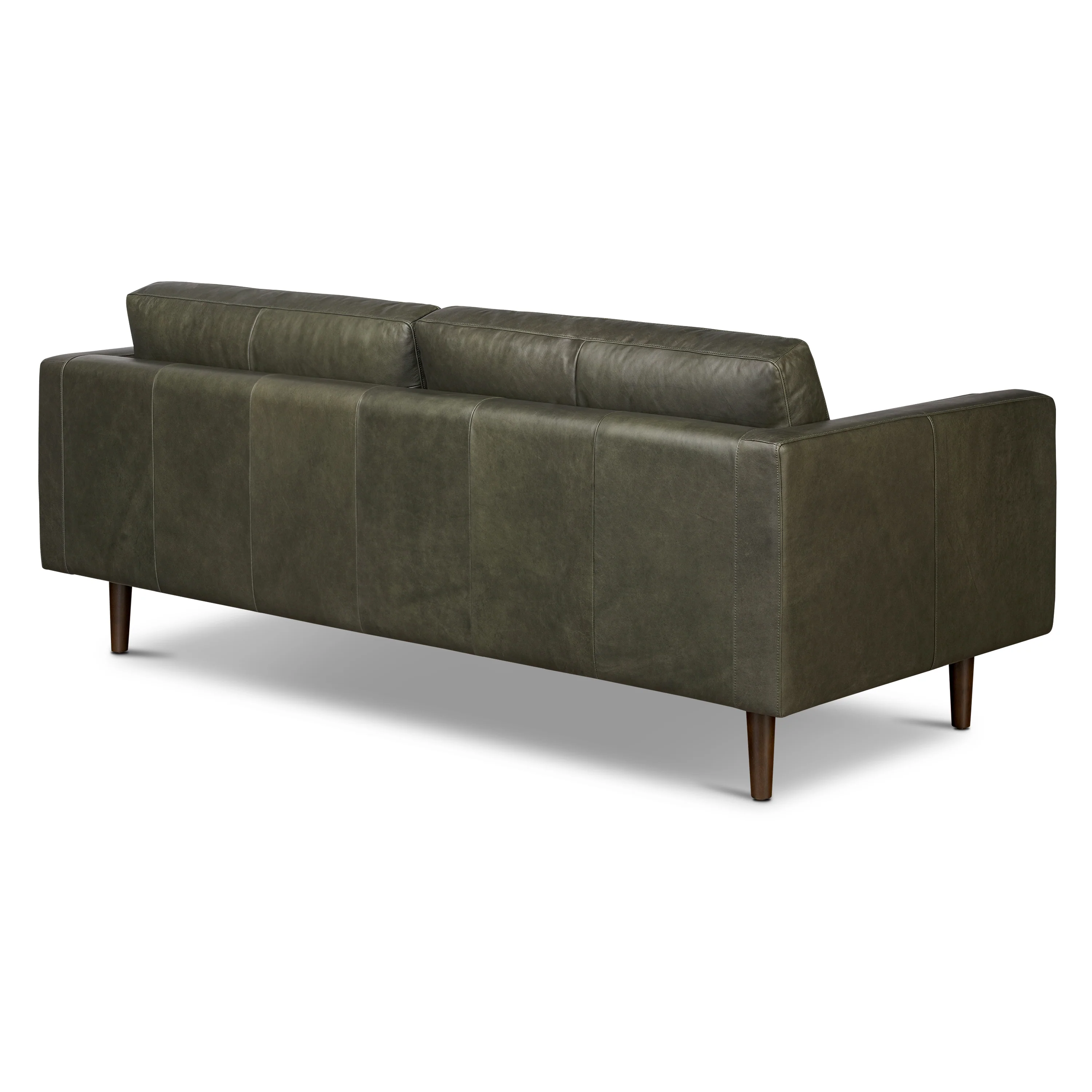 Napa 88.5” Leather Sofa | Olivine Green - Image 6