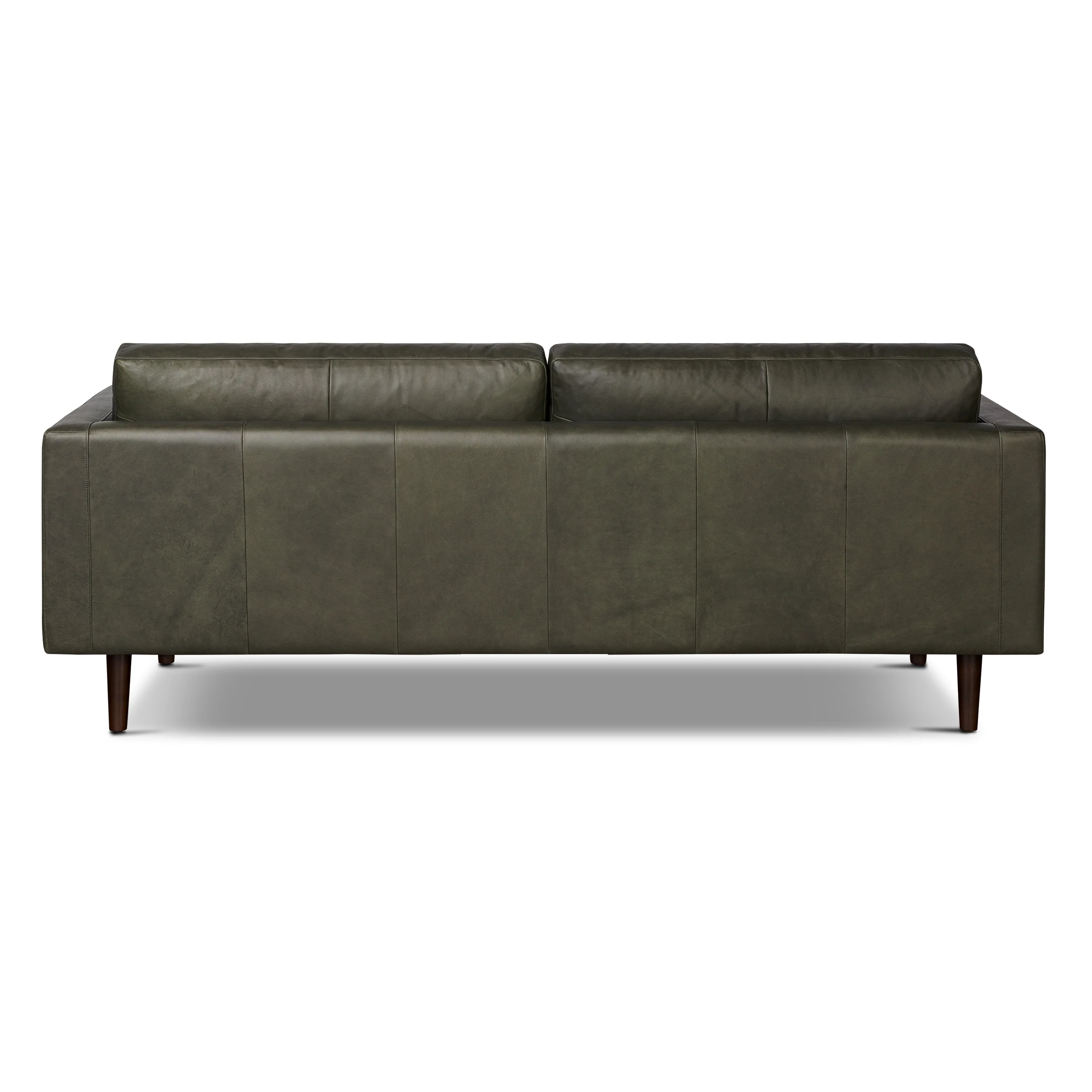 Napa 88.5” Leather Sofa | Olivine Green - Image 7
