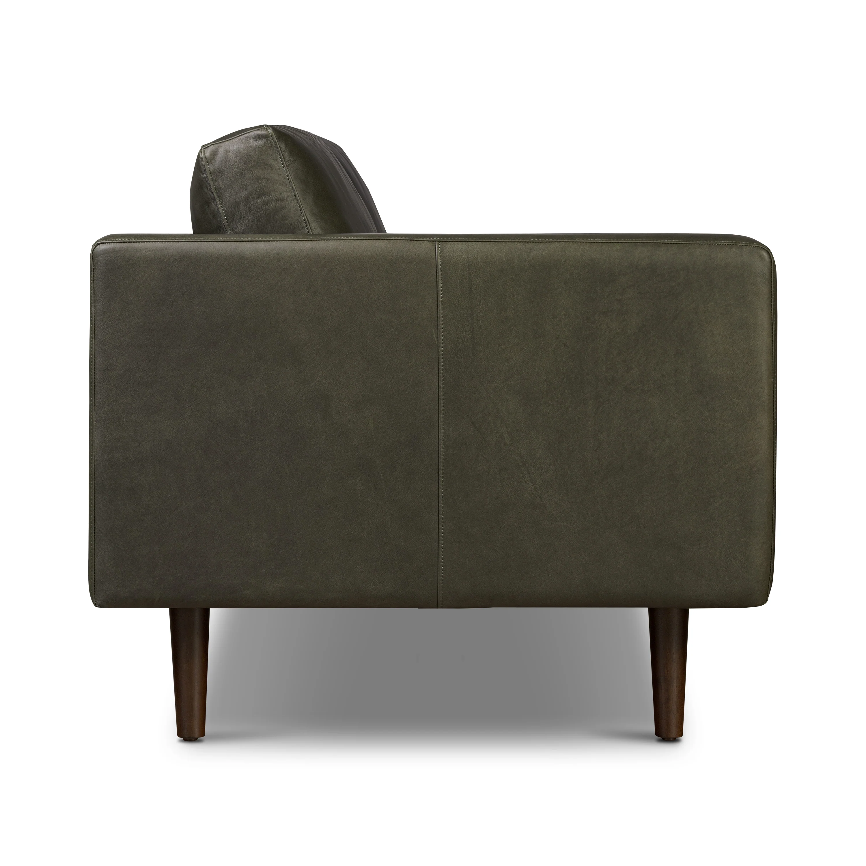 Napa 88.5” Leather Sofa | Olivine Green - Image 9