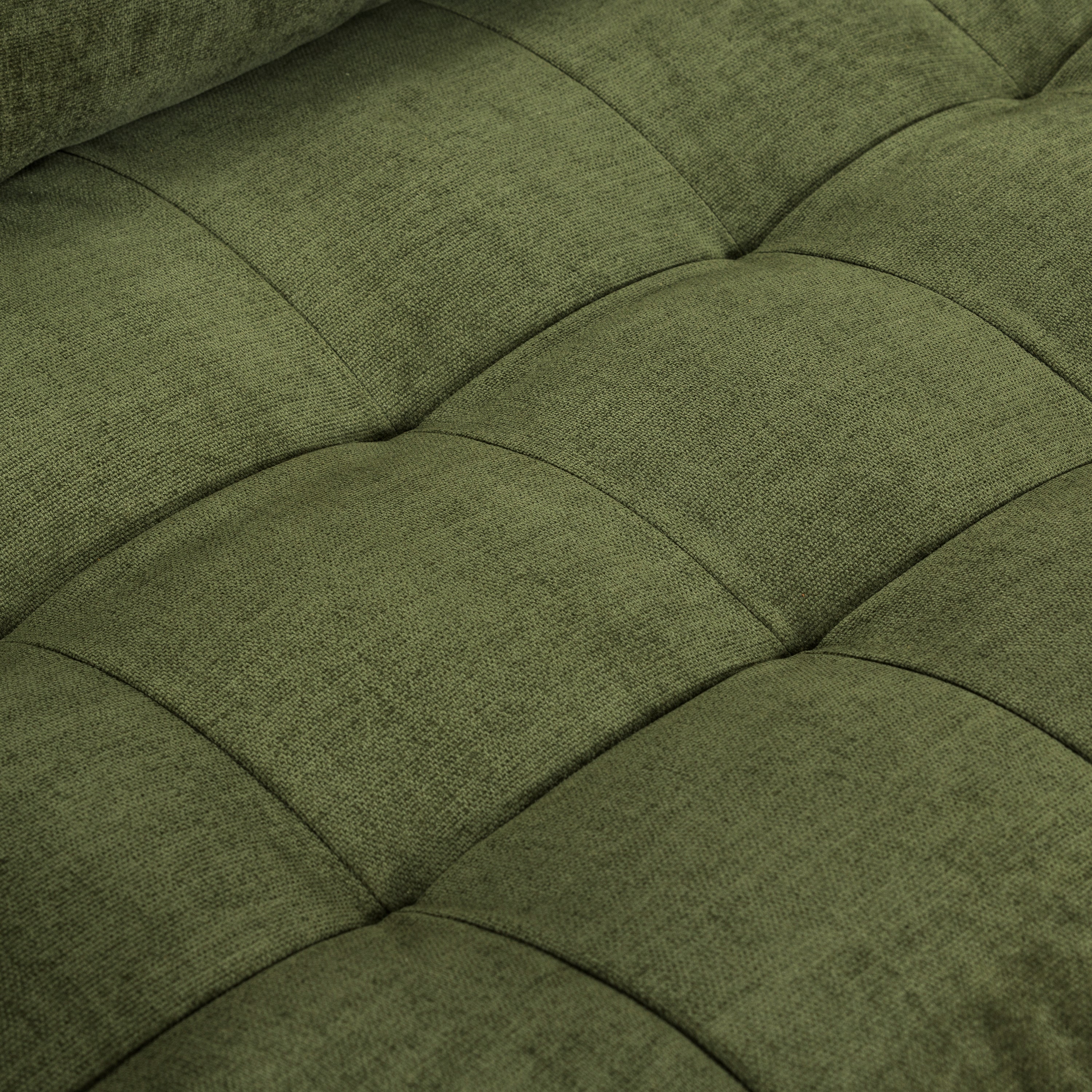 Napa Velvet Corner Sectional Sofa | Distressed Green Velvet - Image 15