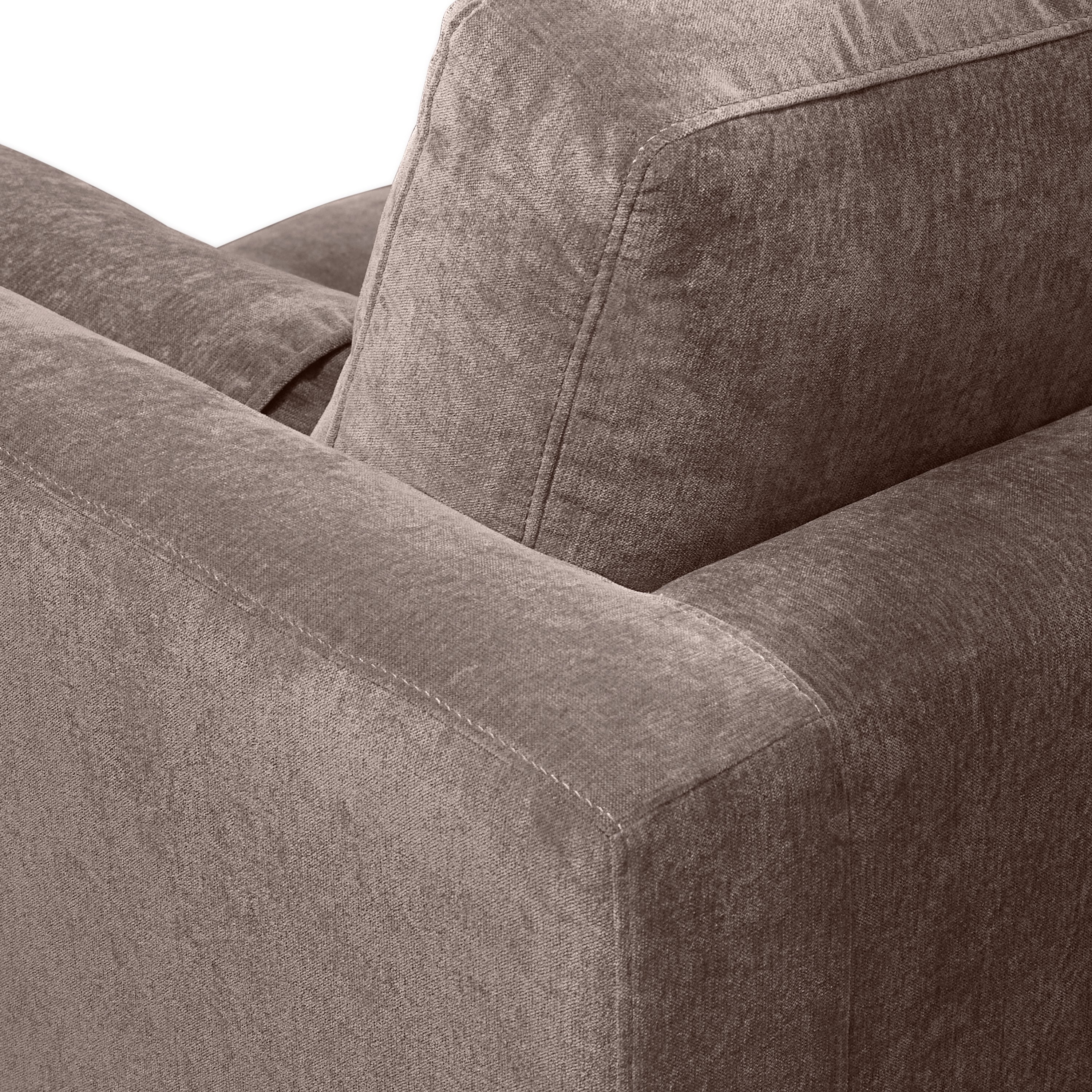 Napa Velvet Corner Sectional Sofa | Willow Brown - Image 13