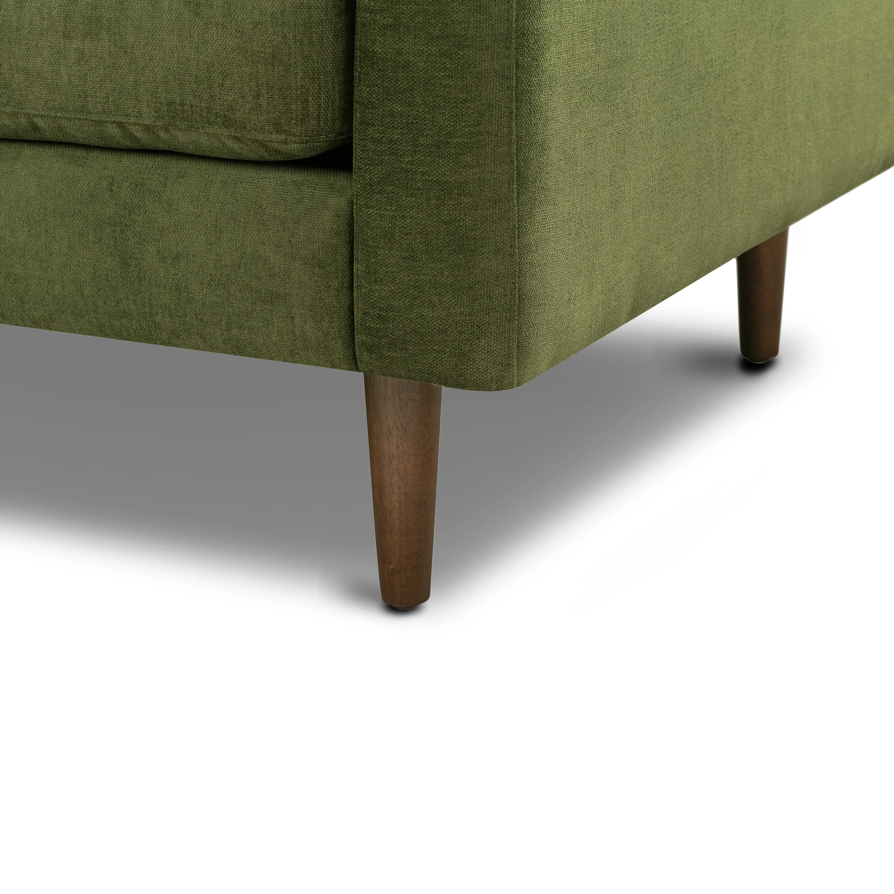 Napa Velvet Lounge Chair | Distressed Green Velvet | Set of 2 - Image 10