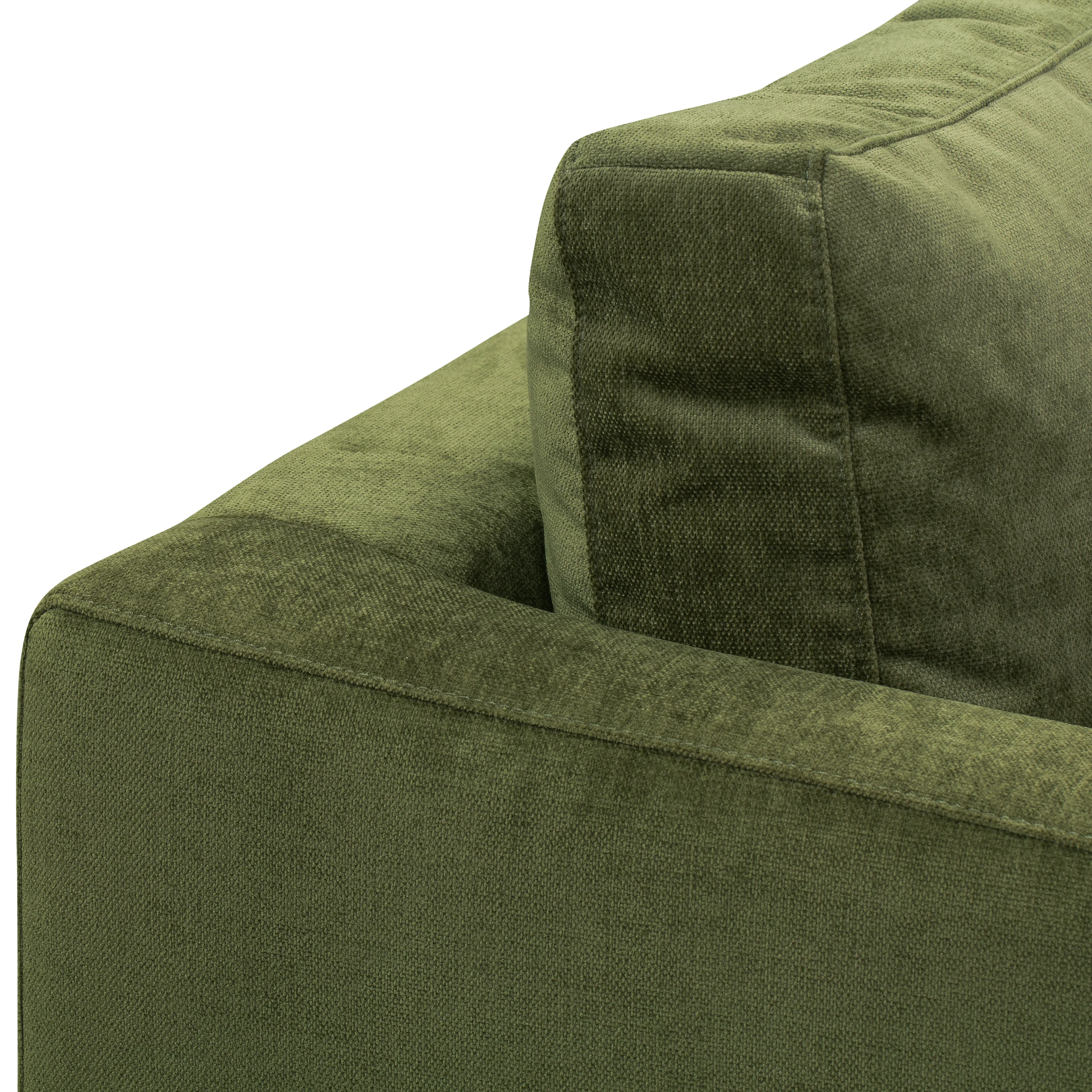 Napa Velvet Lounge Chair | Distressed Green Velvet | Set of 2 - Image 12