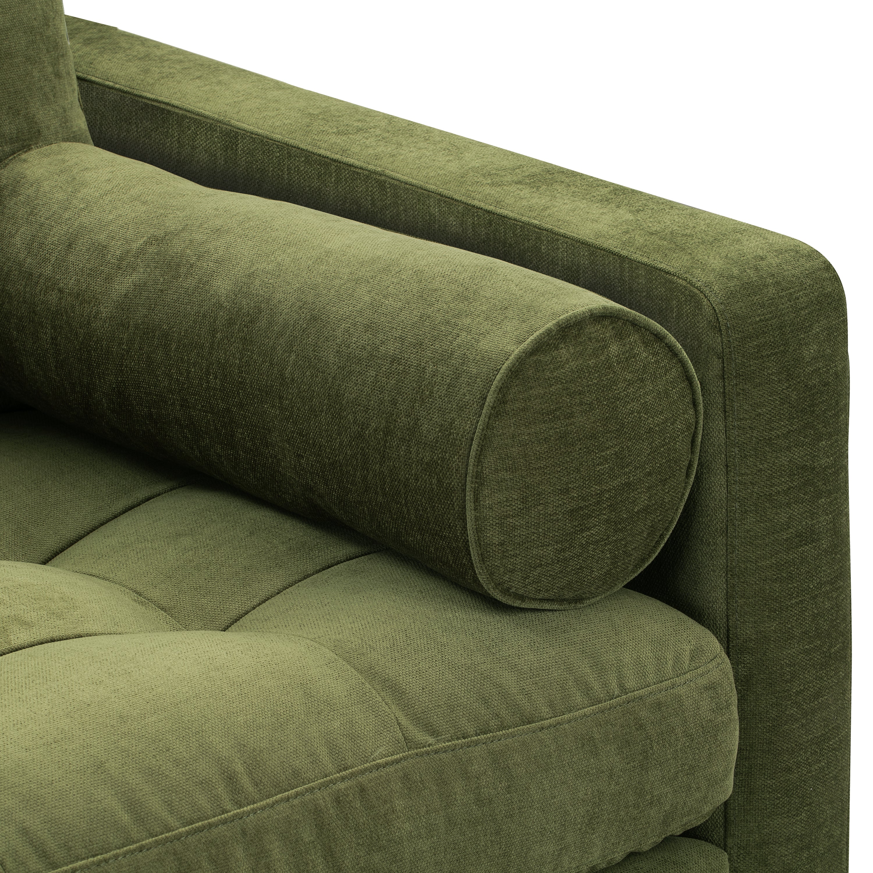Napa Velvet Lounge Chair | Distressed Green Velvet | Single - Image 9