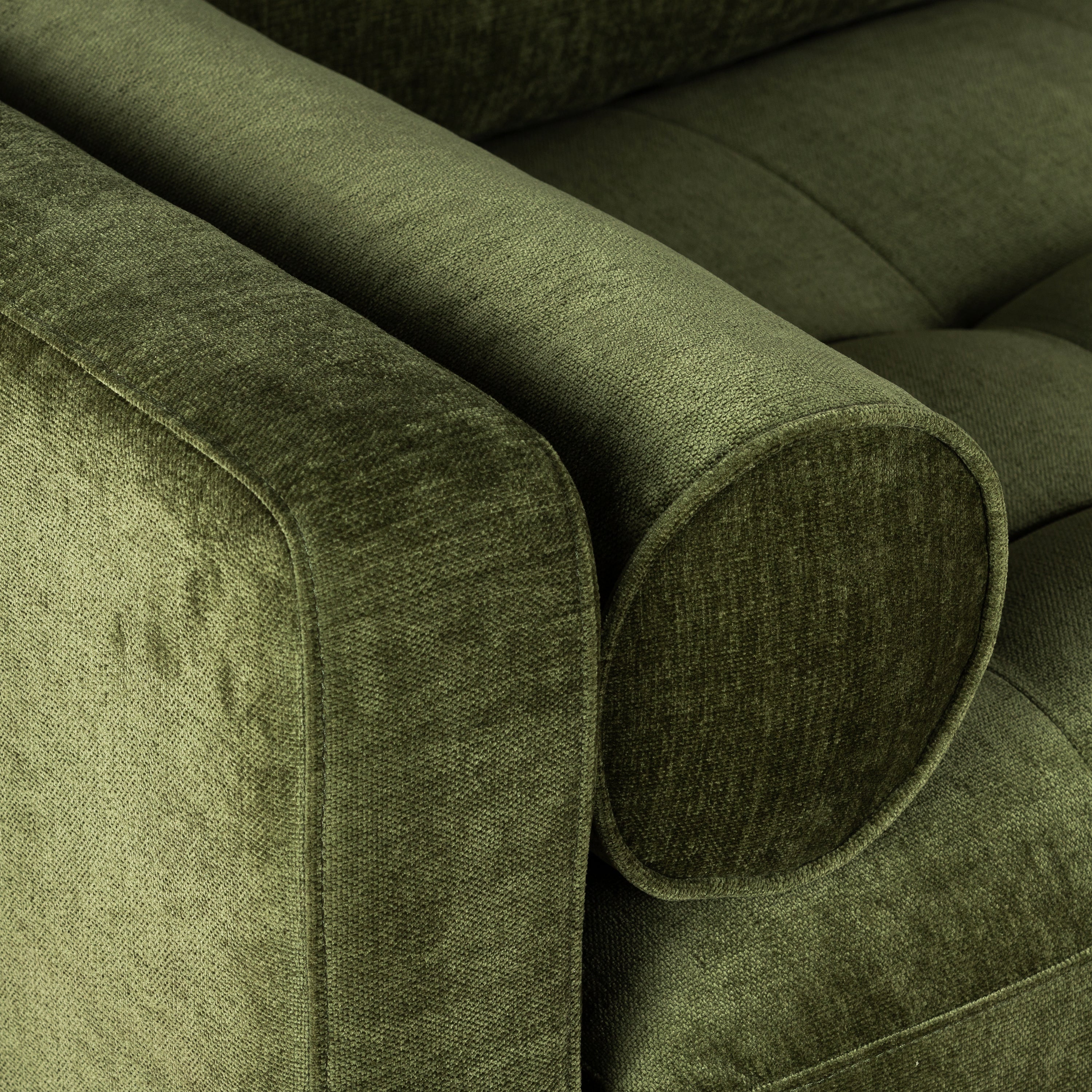 Napa 88.5" Velvet Sofa | Distressed Green Velvet - Image 10