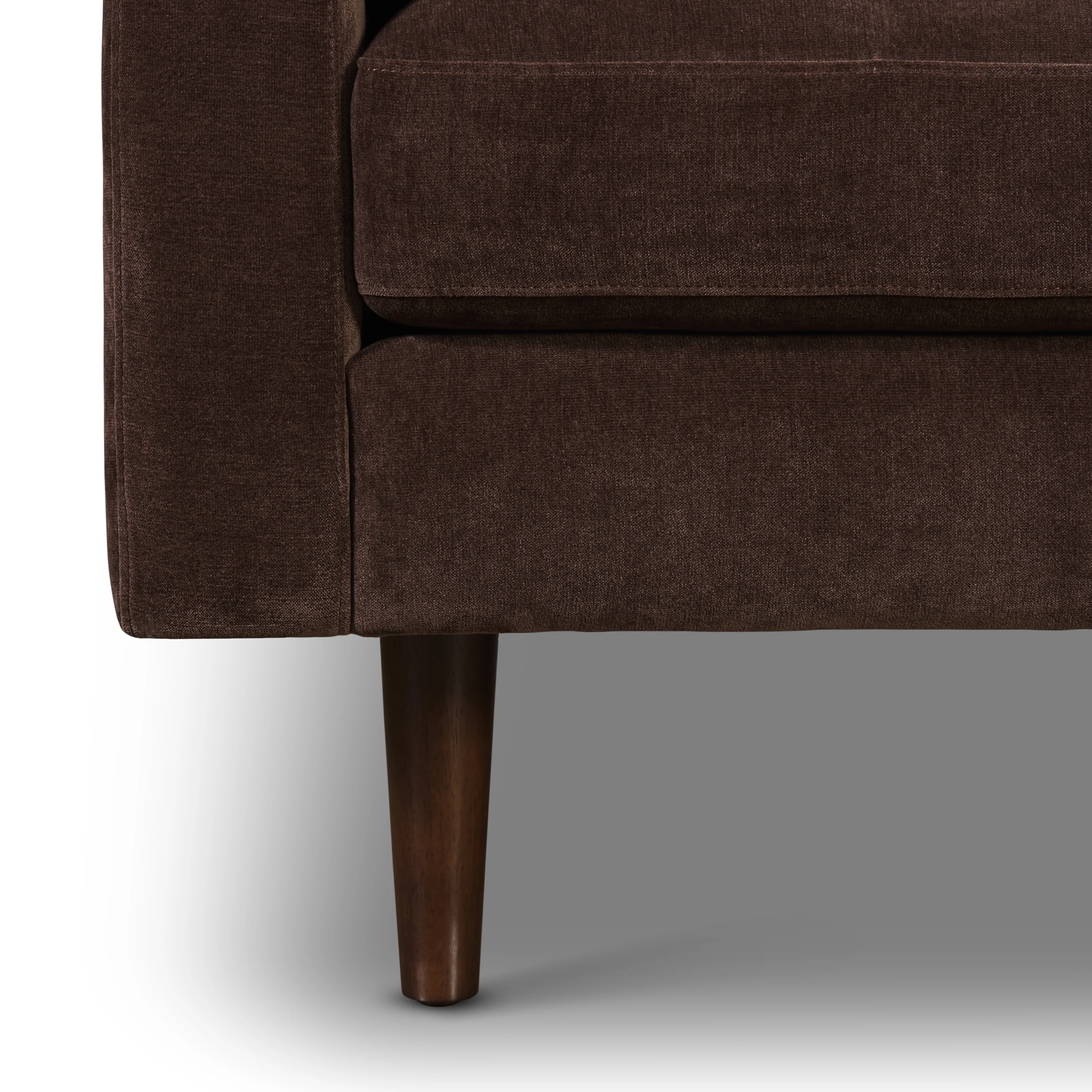 Napa 88.5" Velvet Sofa | Sable Brown - Image 13