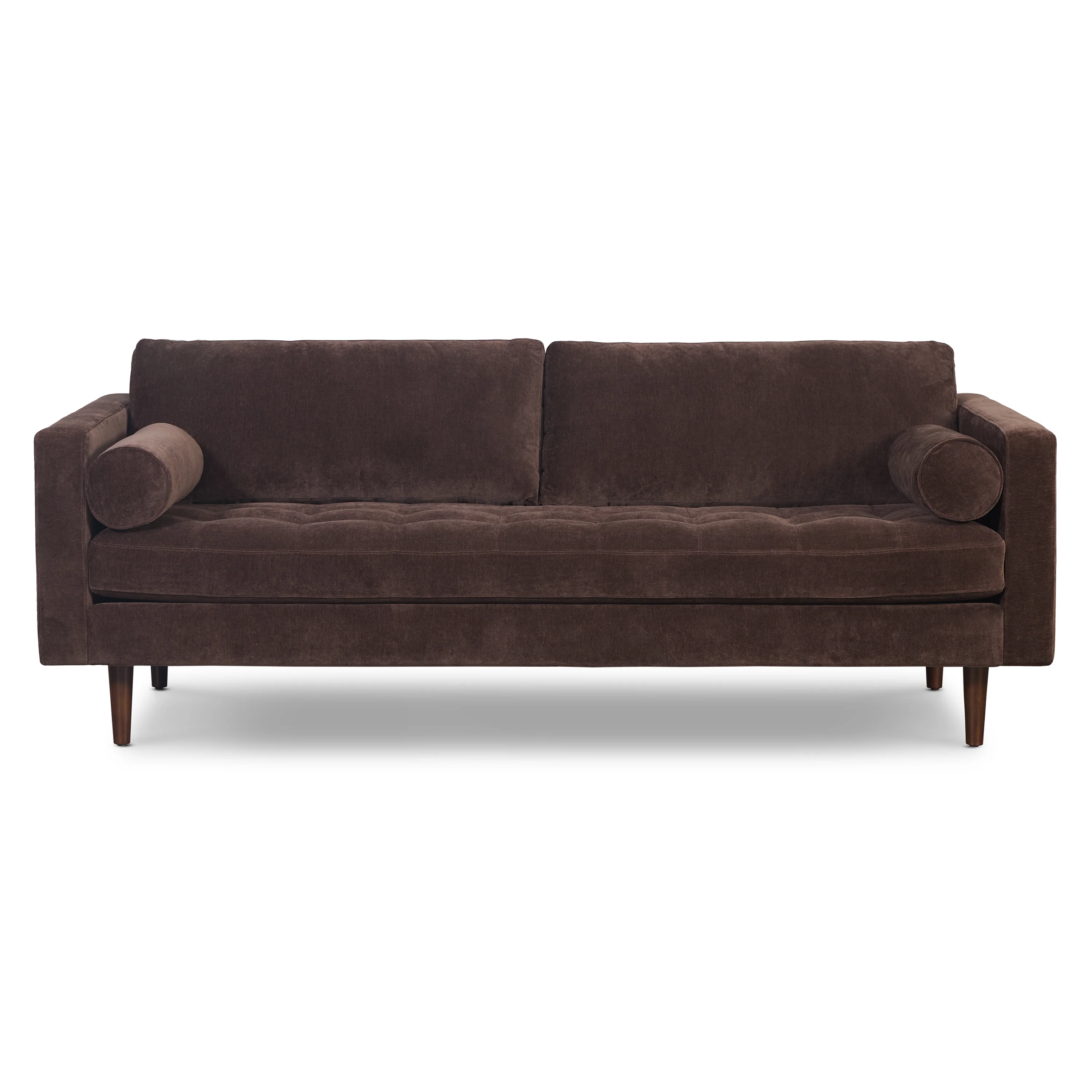 Napa 88.5" Velvet Sofa | Sable Brown - Image 3