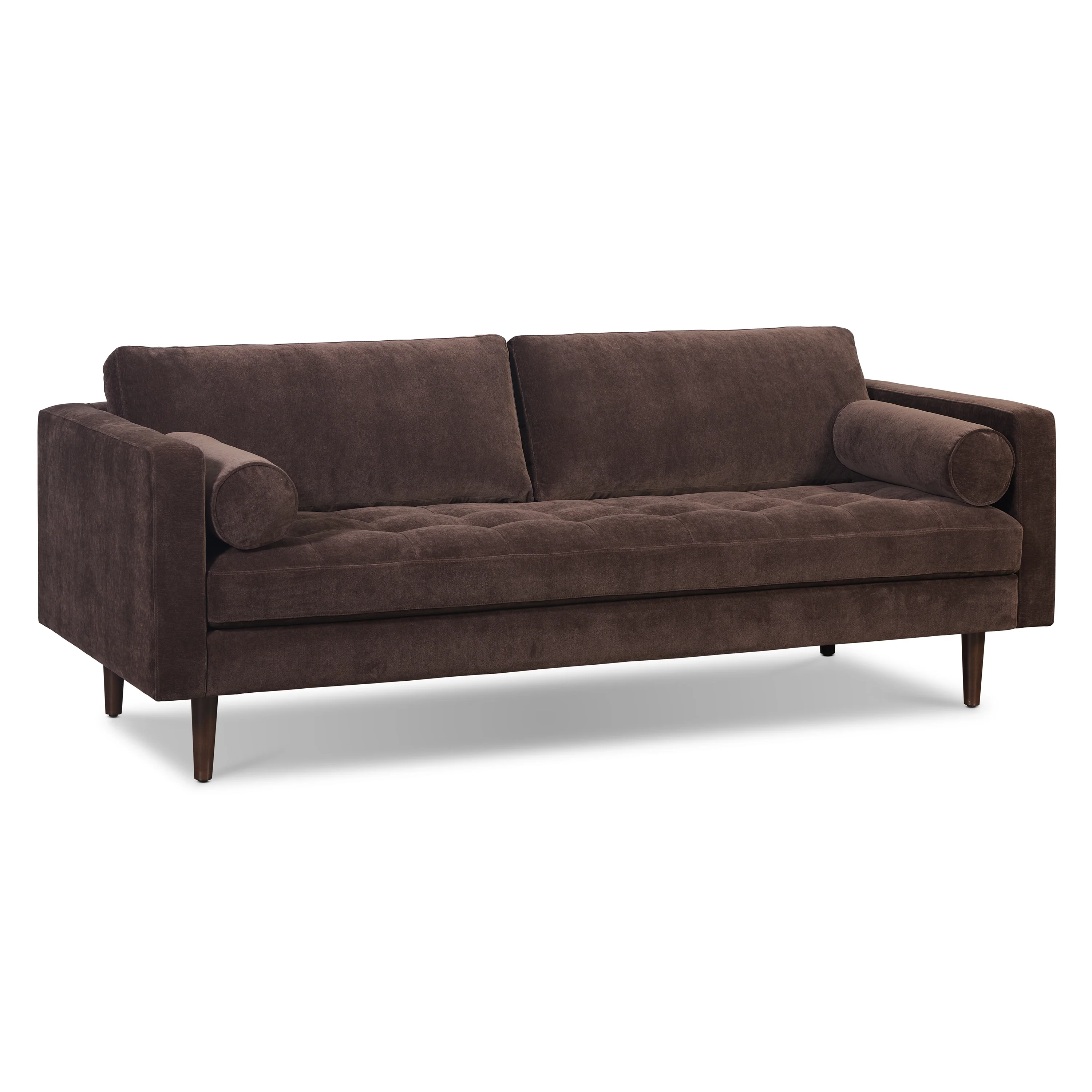 Napa 88.5" Velvet Sofa | Sable Brown - Image 4