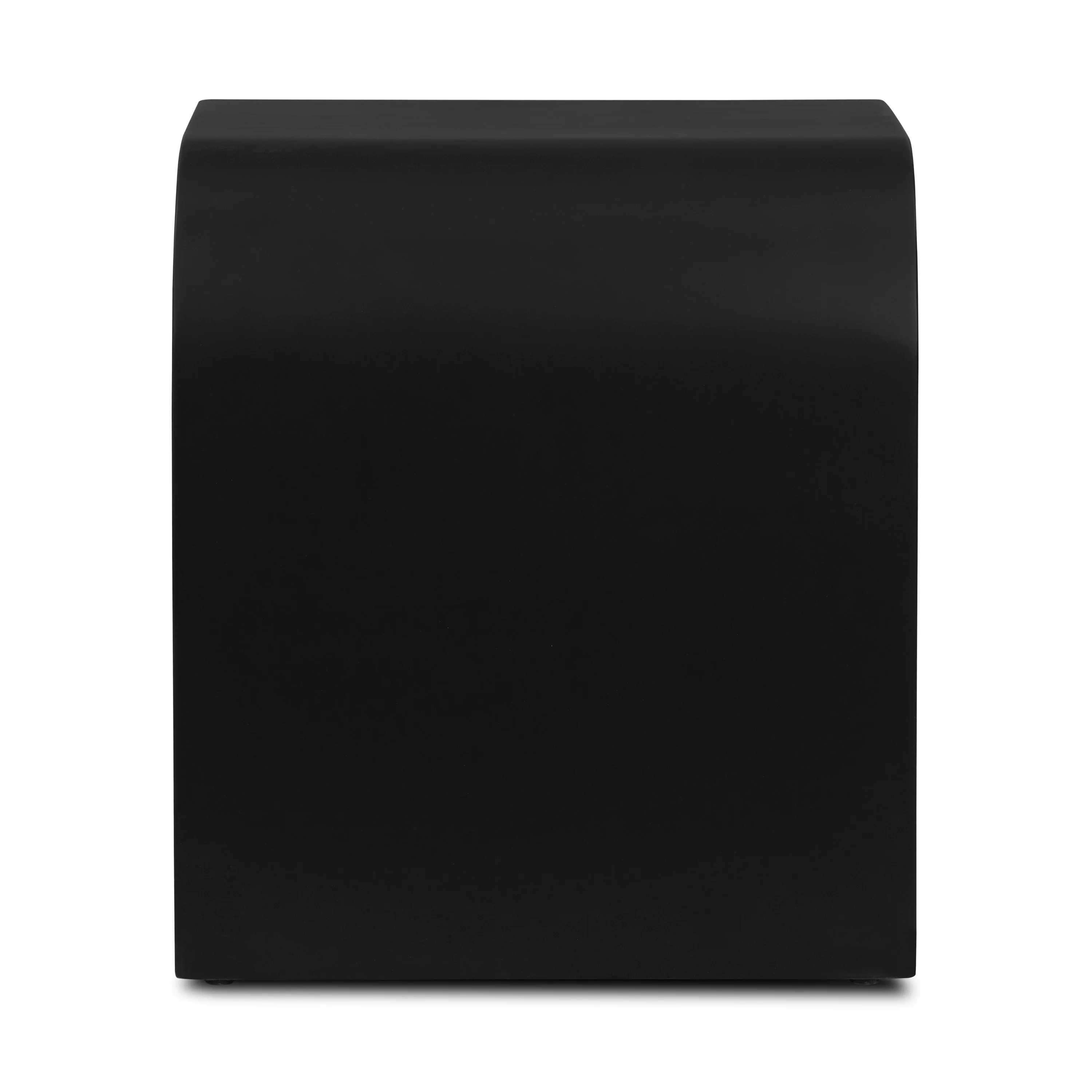 Naples Horseshoe Side Table | Black Concrete - Image 4