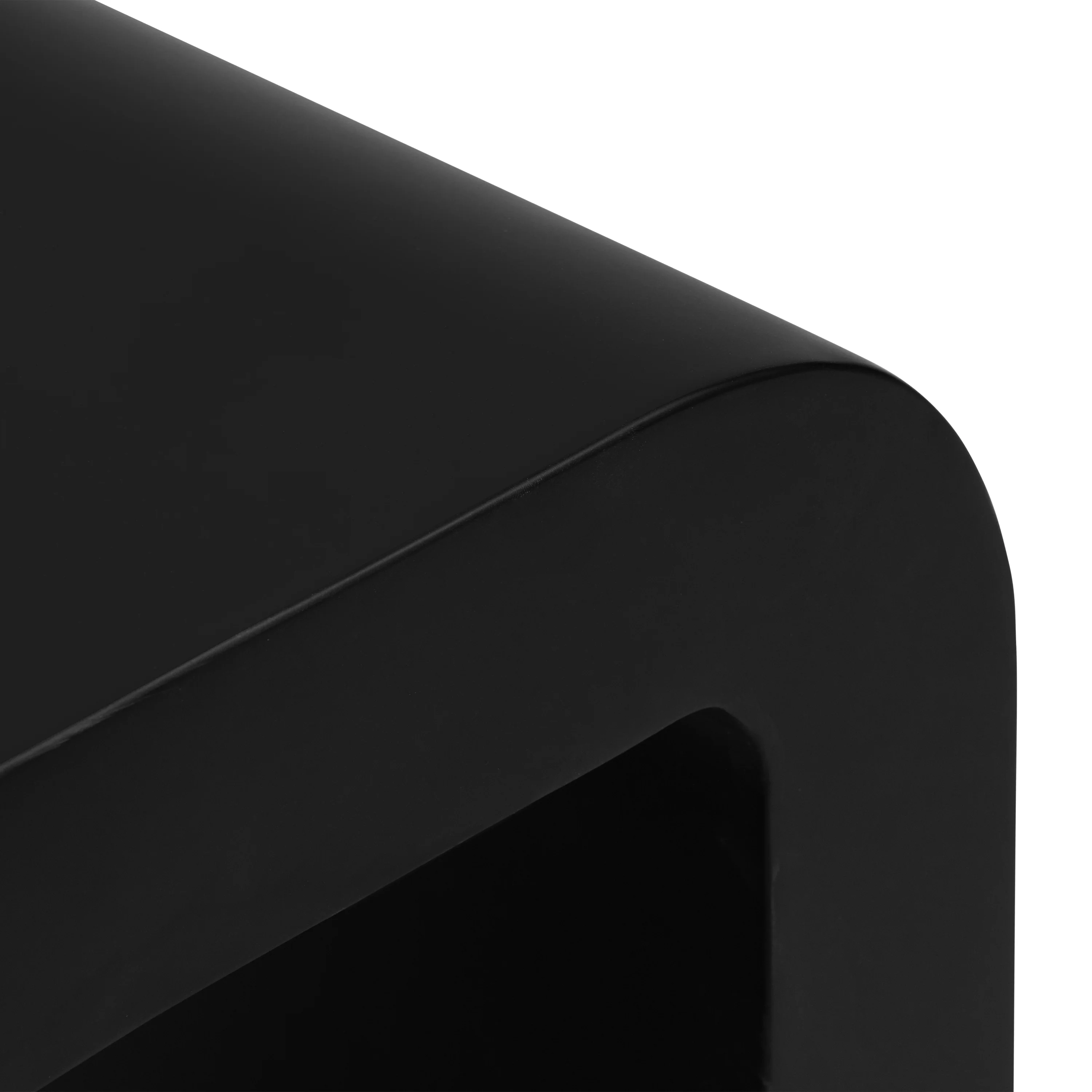 Naples Horseshoe Side Table | Black Concrete - Image 7