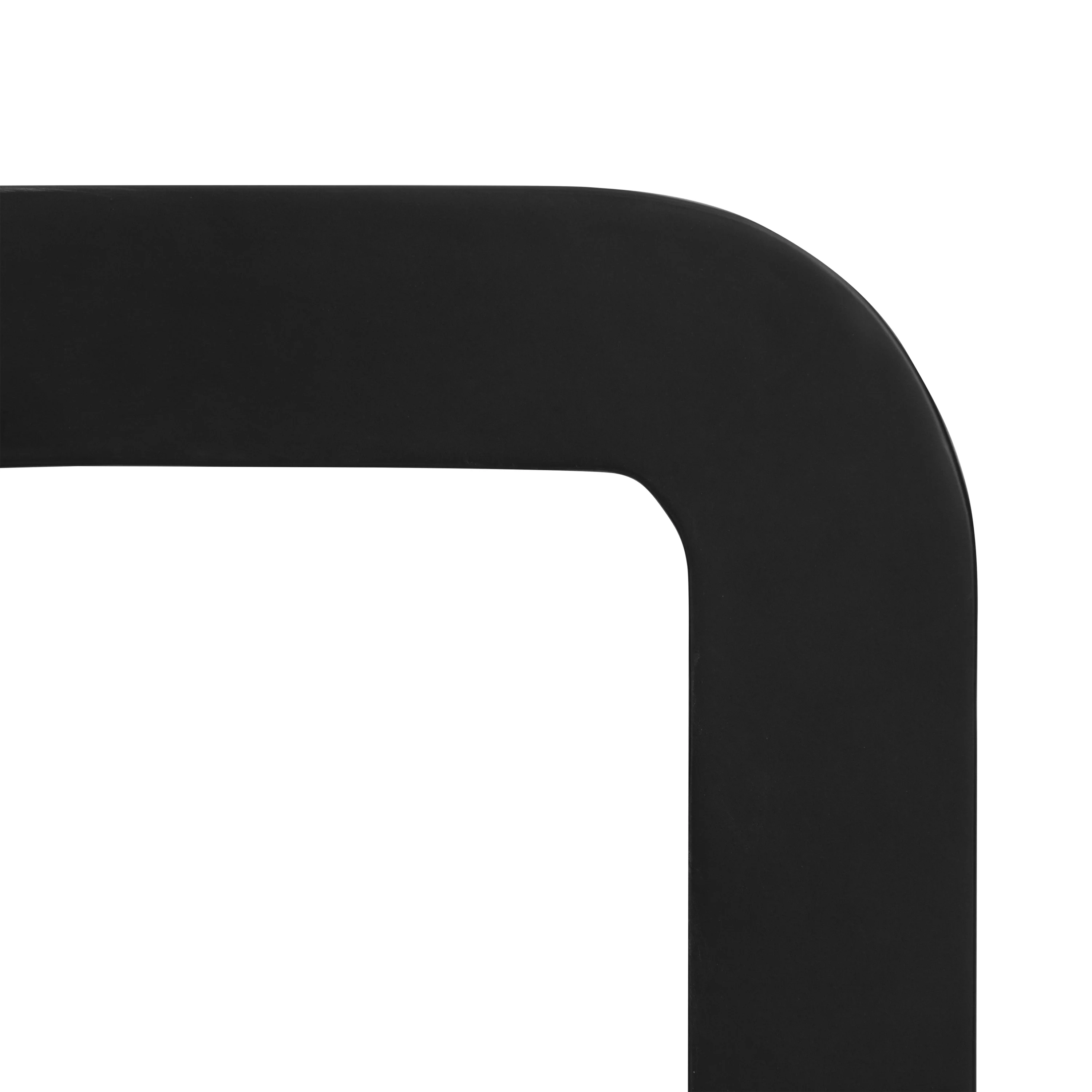Naples Horseshoe Side Table | Black Concrete - Image 9