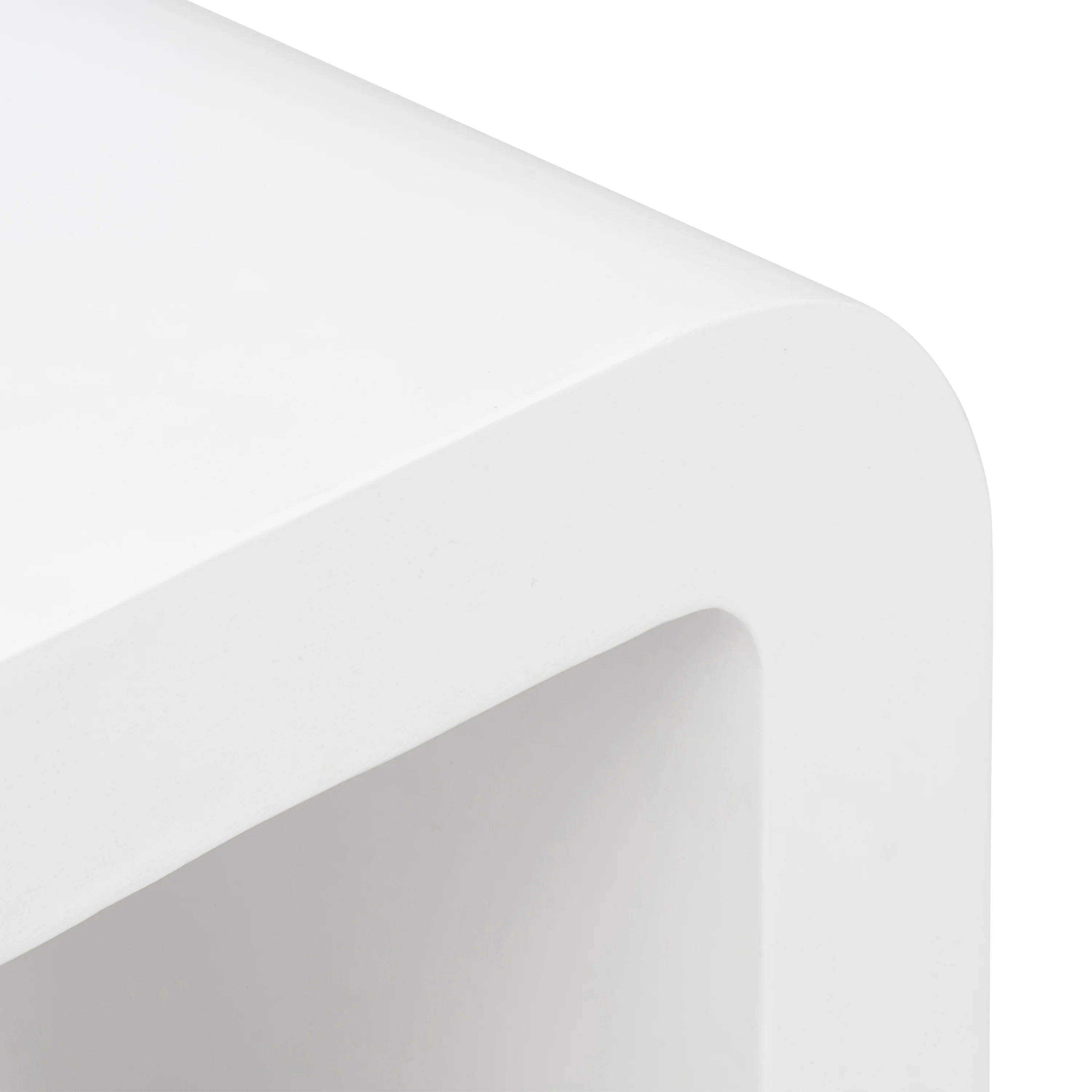 Naples Horseshoe Side Table | Ivory Concrete - Image 6