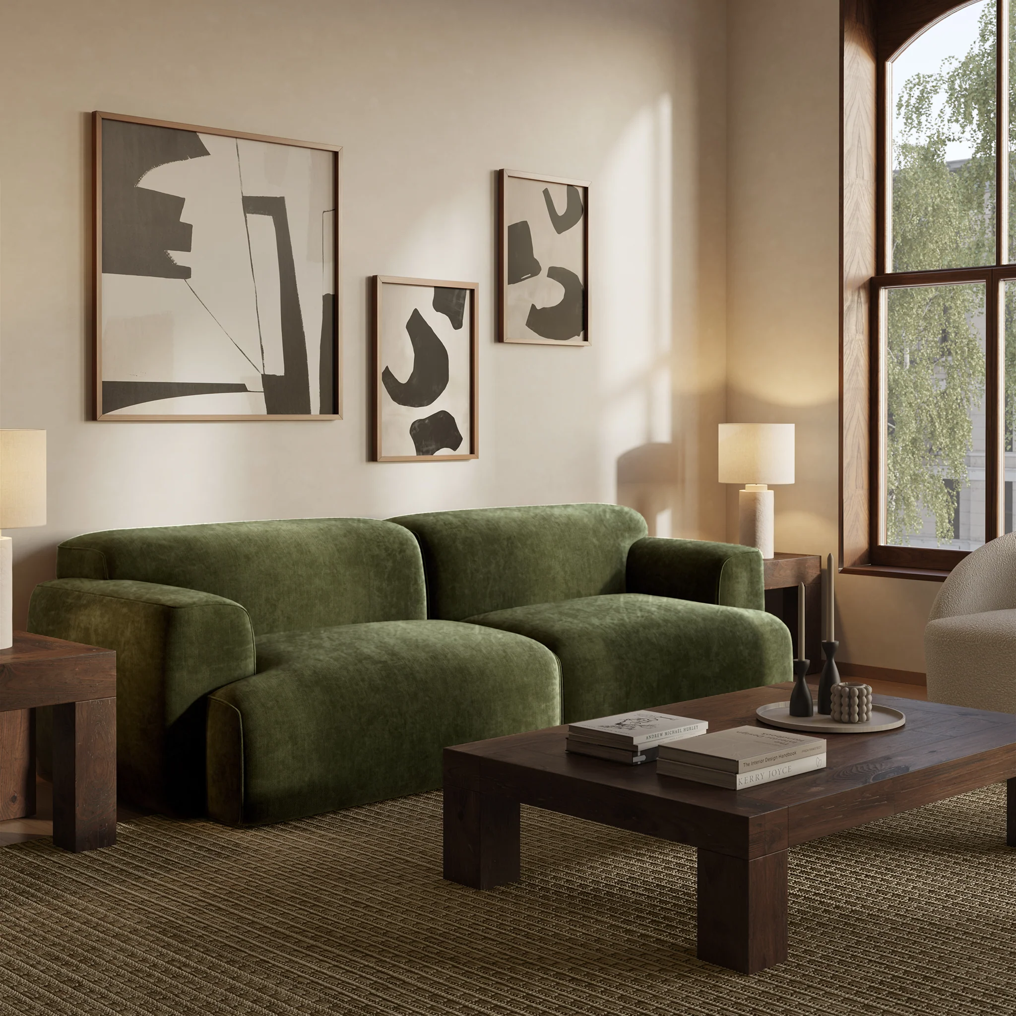 Nardo 107.5" Sofa | Sagano Green - Image 3