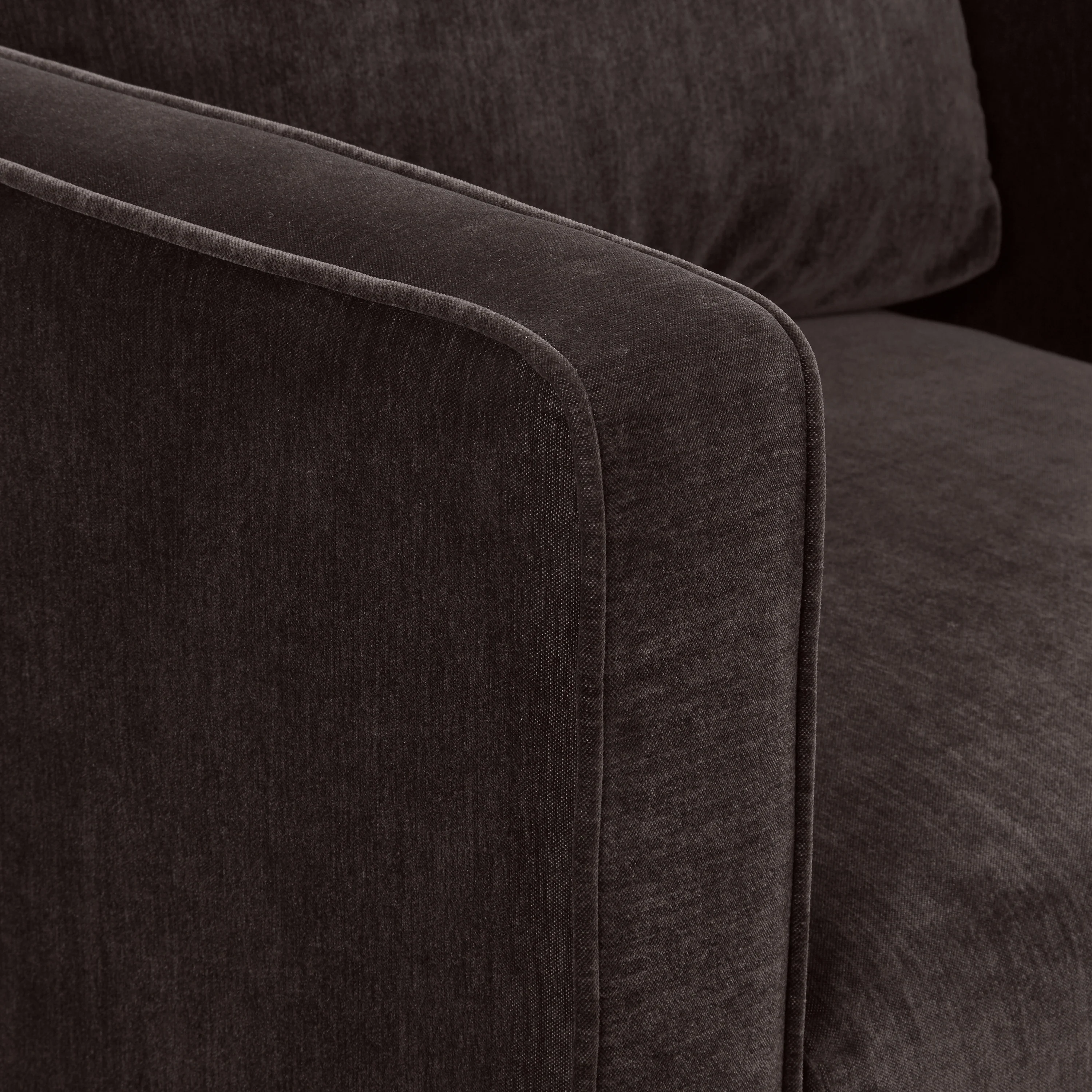 Nera Swivel Lounge Chair | Ganache Brown - Image 10