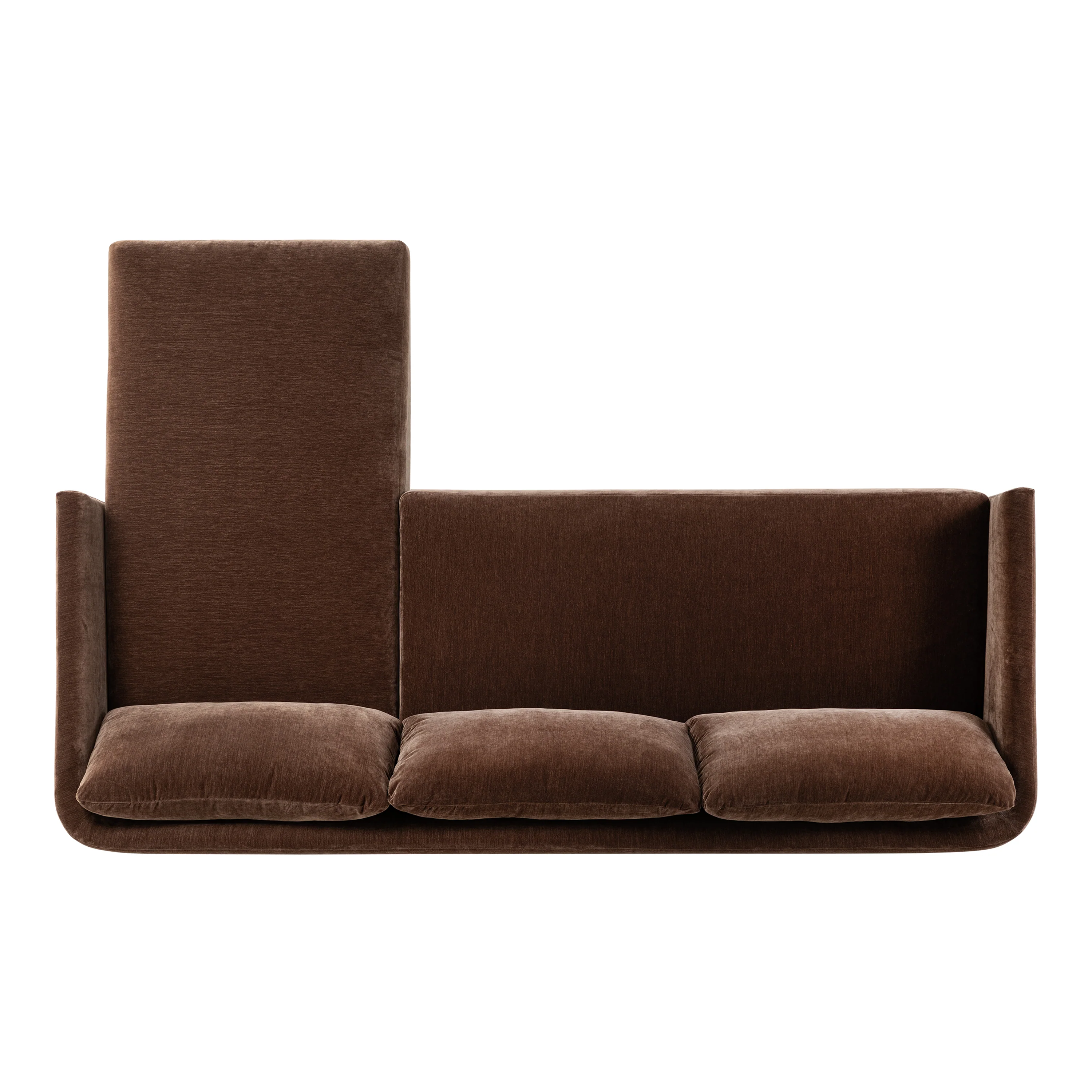 Nervan Reversible Chaise Sectional (105.5") | Bronzer Brown - Image 11