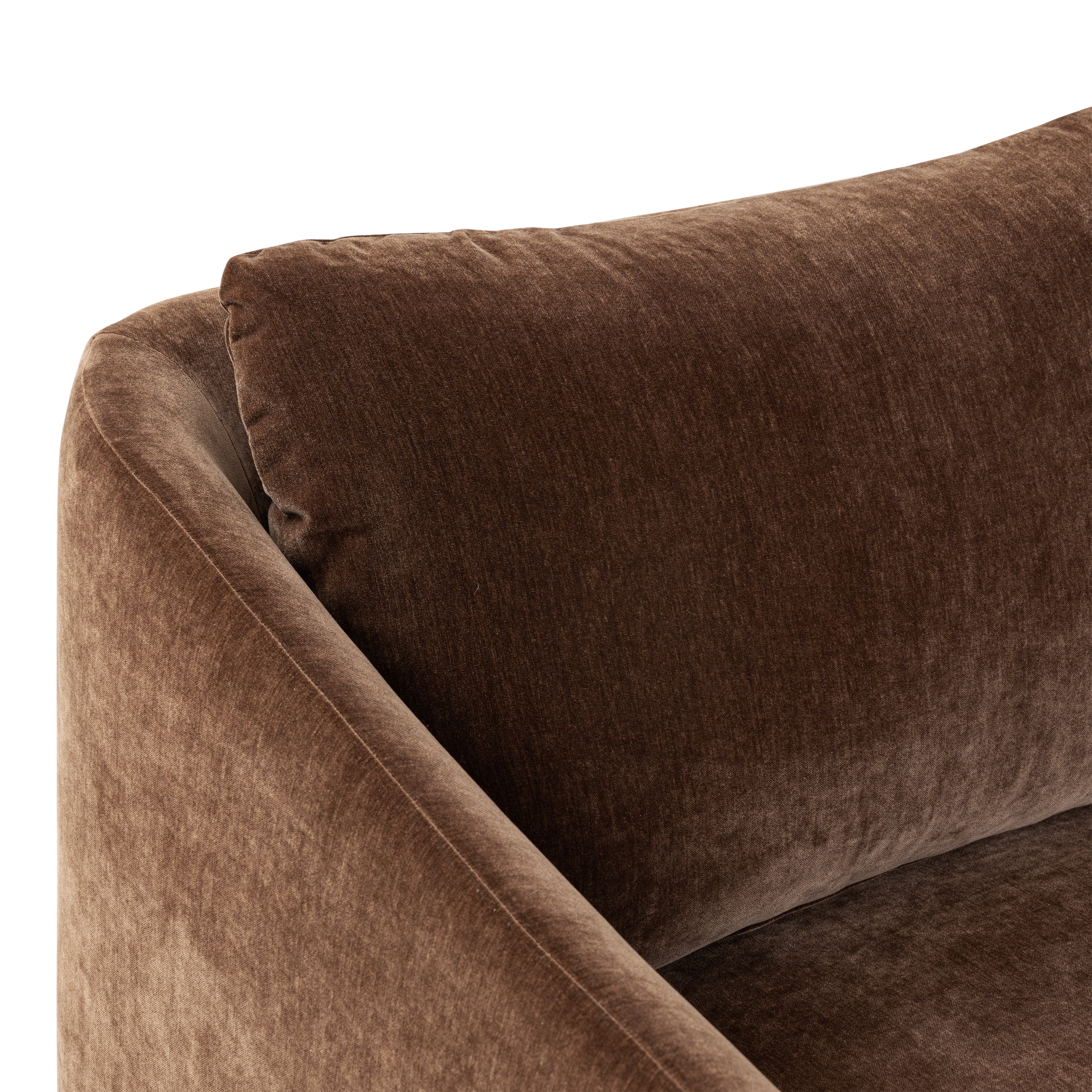 Nervan Reversible Chaise Sectional (105.5") | Bronzer Brown - Image 12