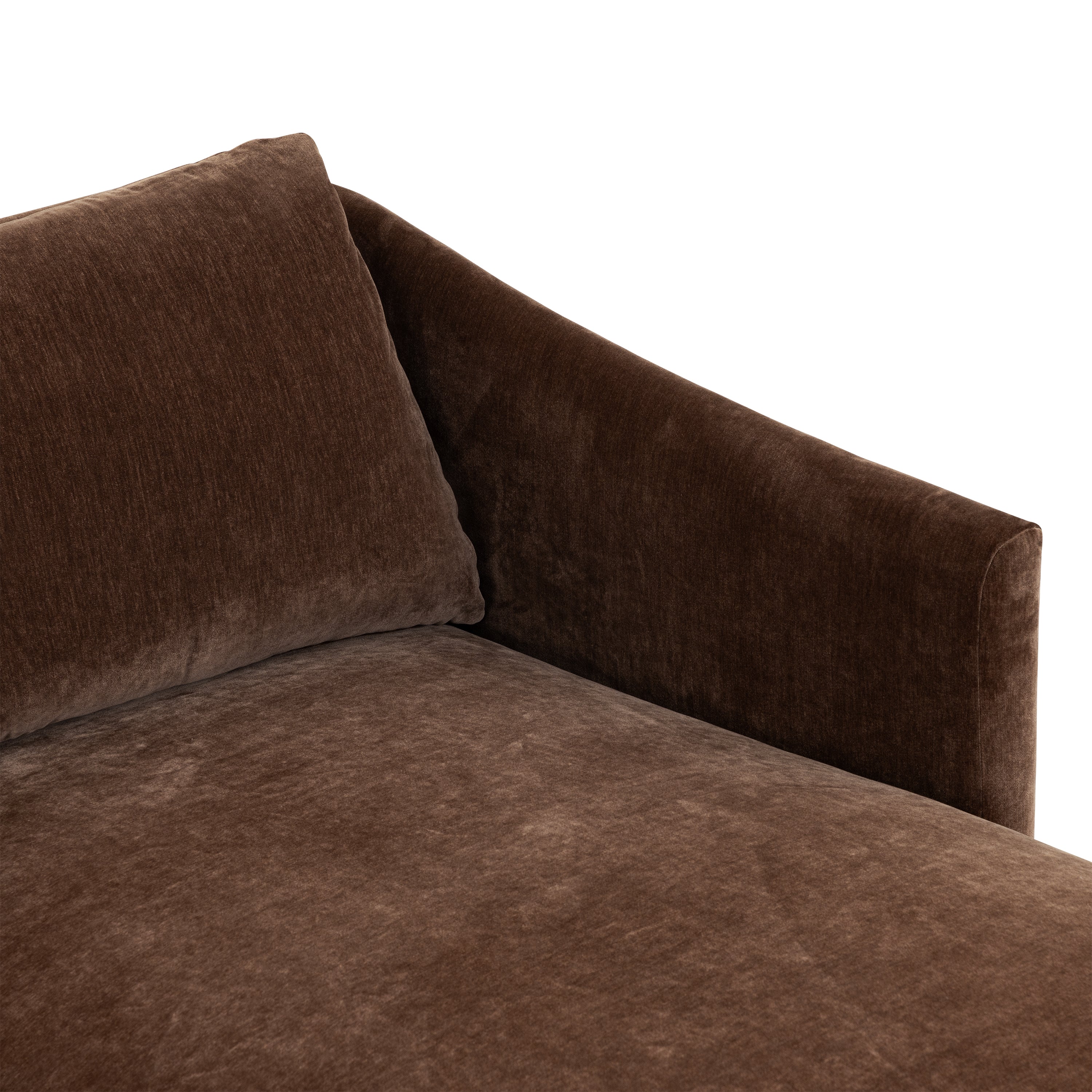 Nervan Reversible Chaise Sectional (105.5") | Bronzer Brown - Image 14
