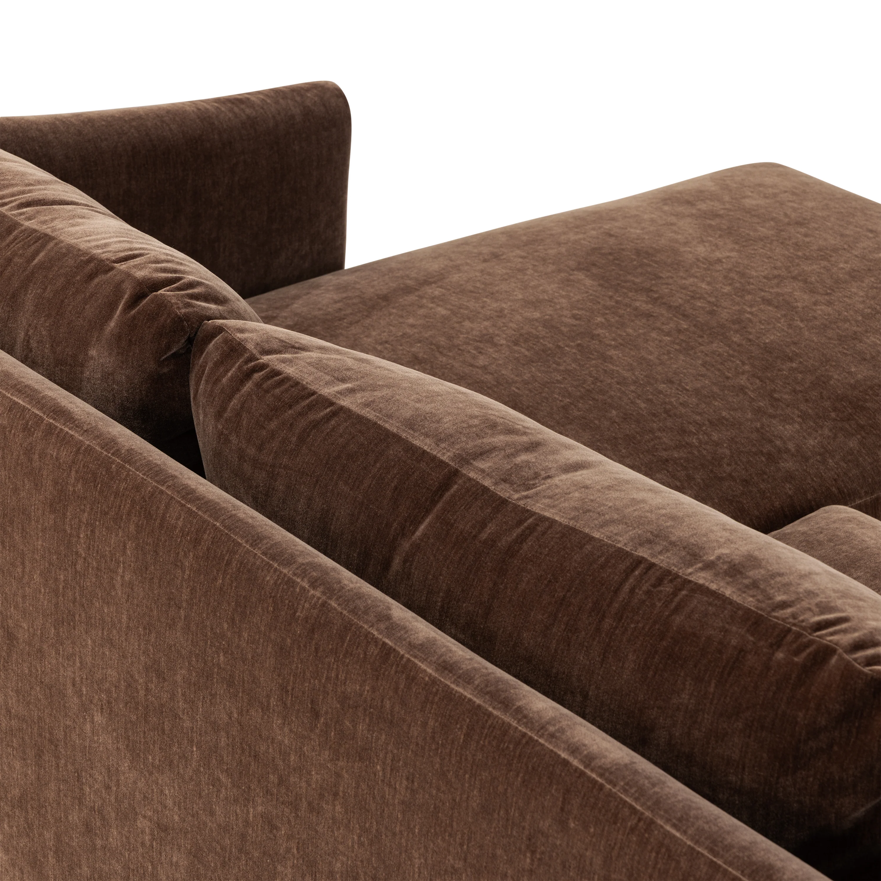 Nervan Reversible Chaise Sectional (105.5") | Bronzer Brown - Image 15