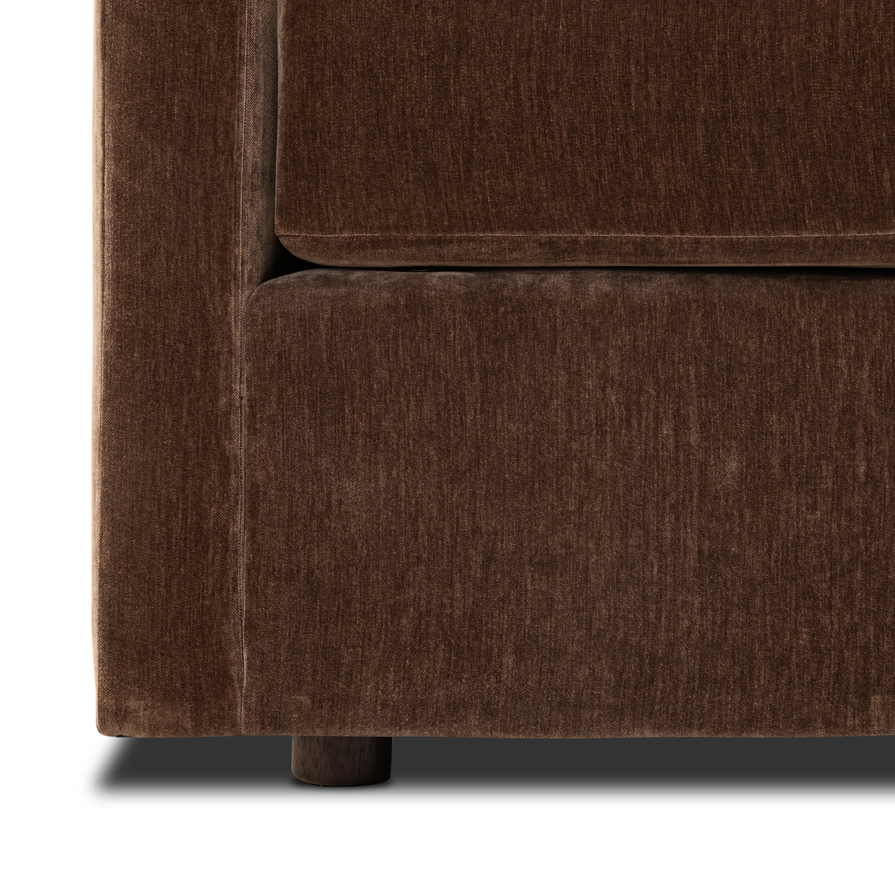 Nervan Reversible Chaise Sectional (105.5") | Bronzer Brown - Image 18