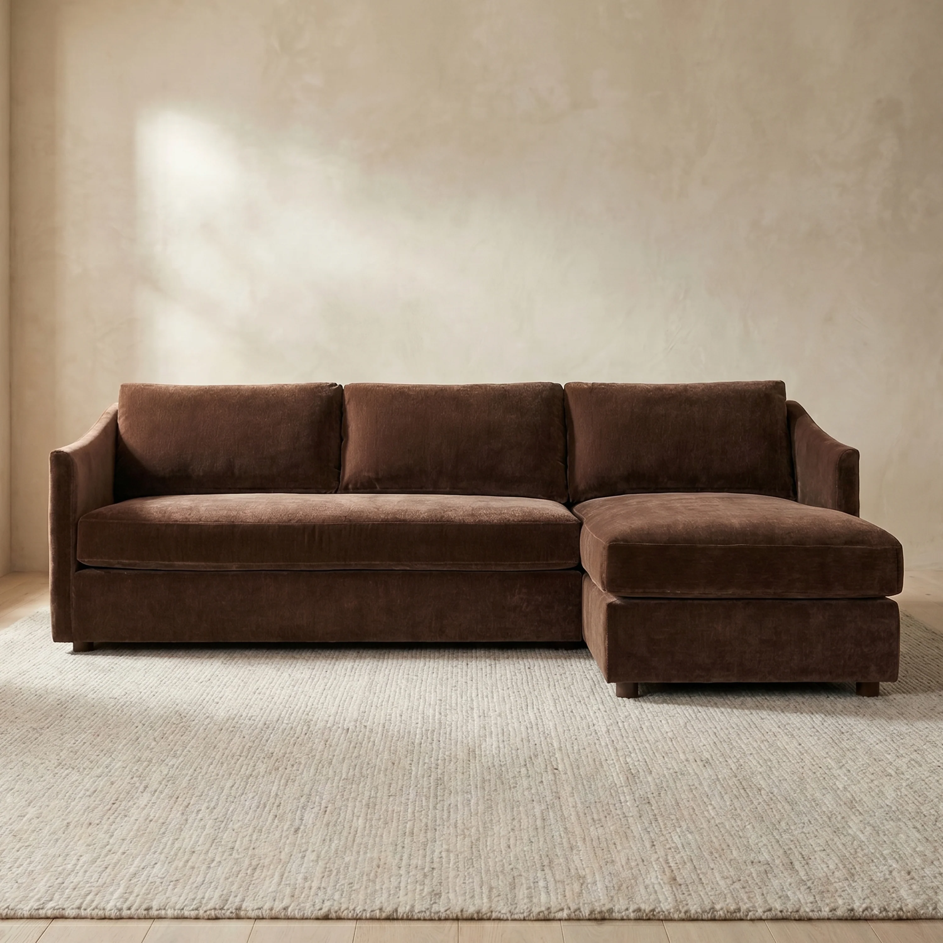 Nervan Reversible Chaise Sectional (105.5") | Bronzer Brown - Image 2
