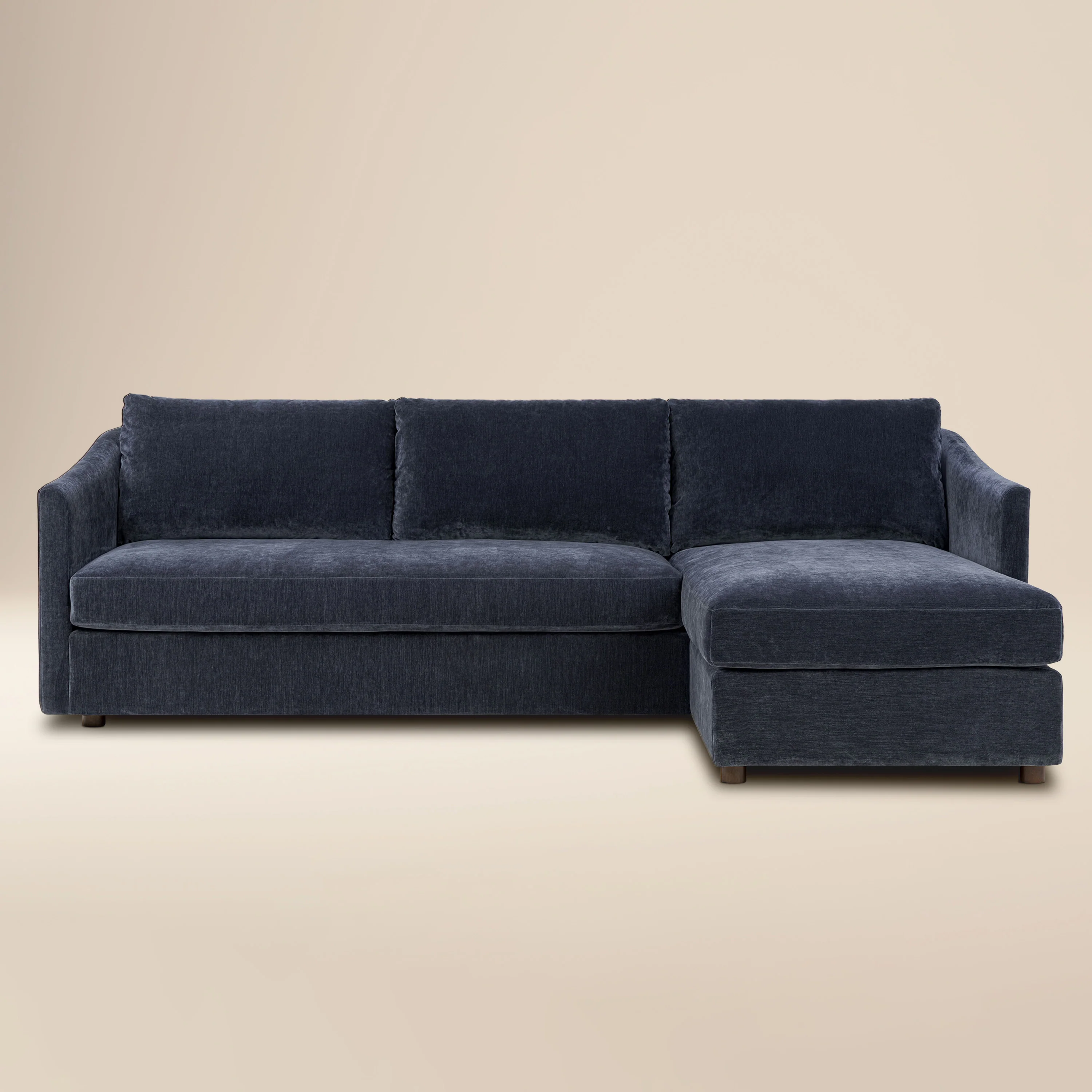 Nervan Reversible Chaise Sectional (105.5") | Mystic Blue