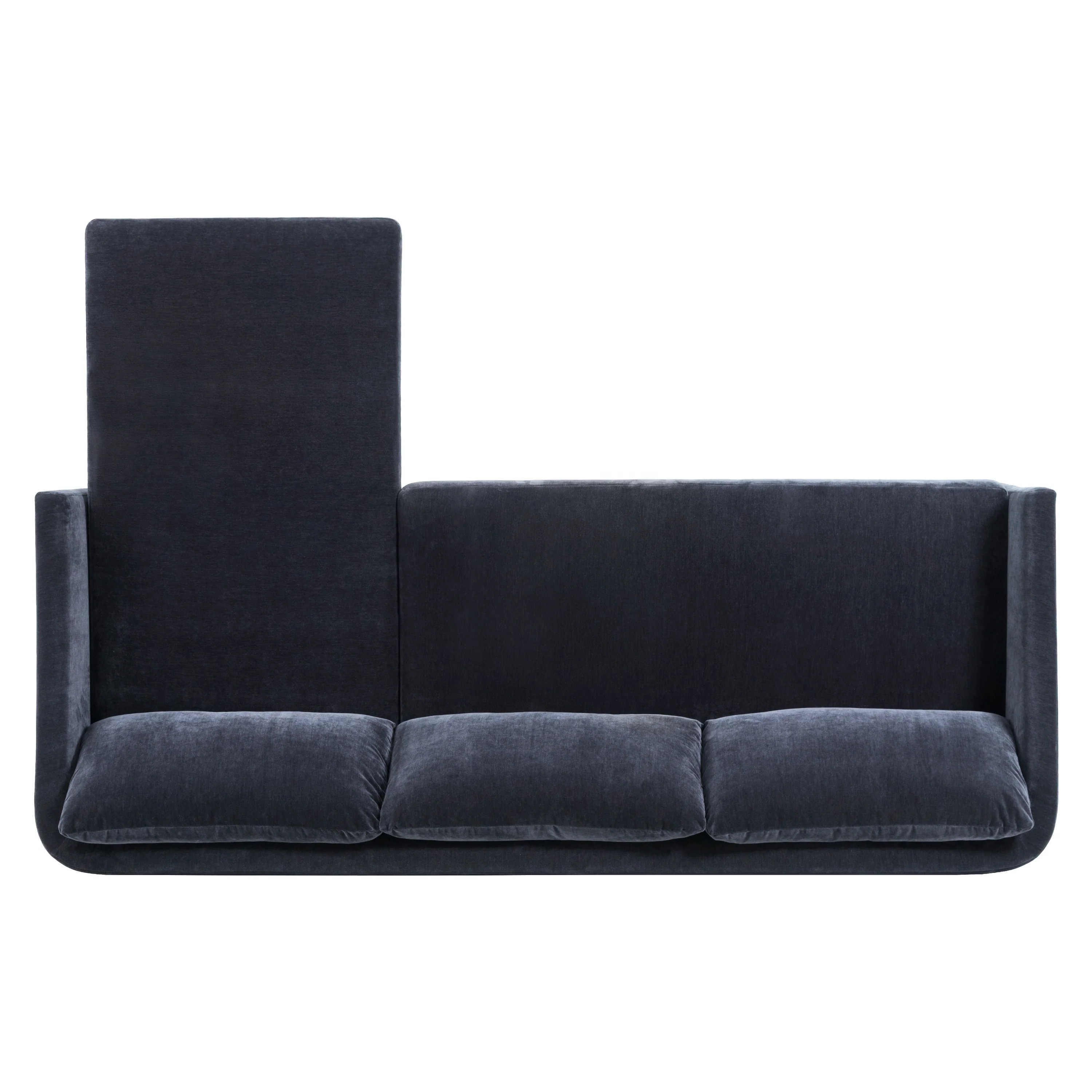 Nervan Reversible Chaise Sectional (105.5") | Mystic Blue - Image 16
