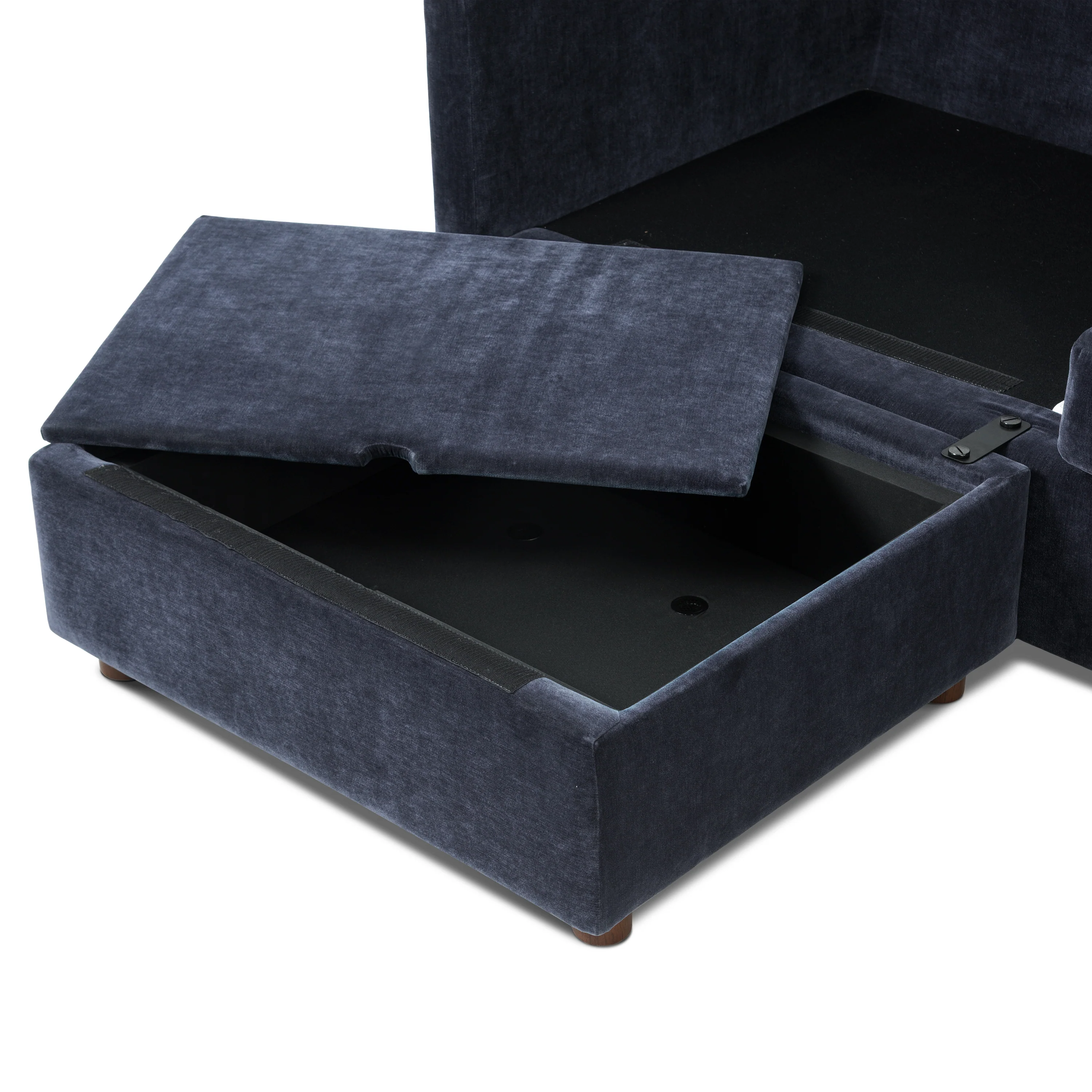Nervan Reversible Chaise Sectional (105.5") | Mystic Blue - Image 23