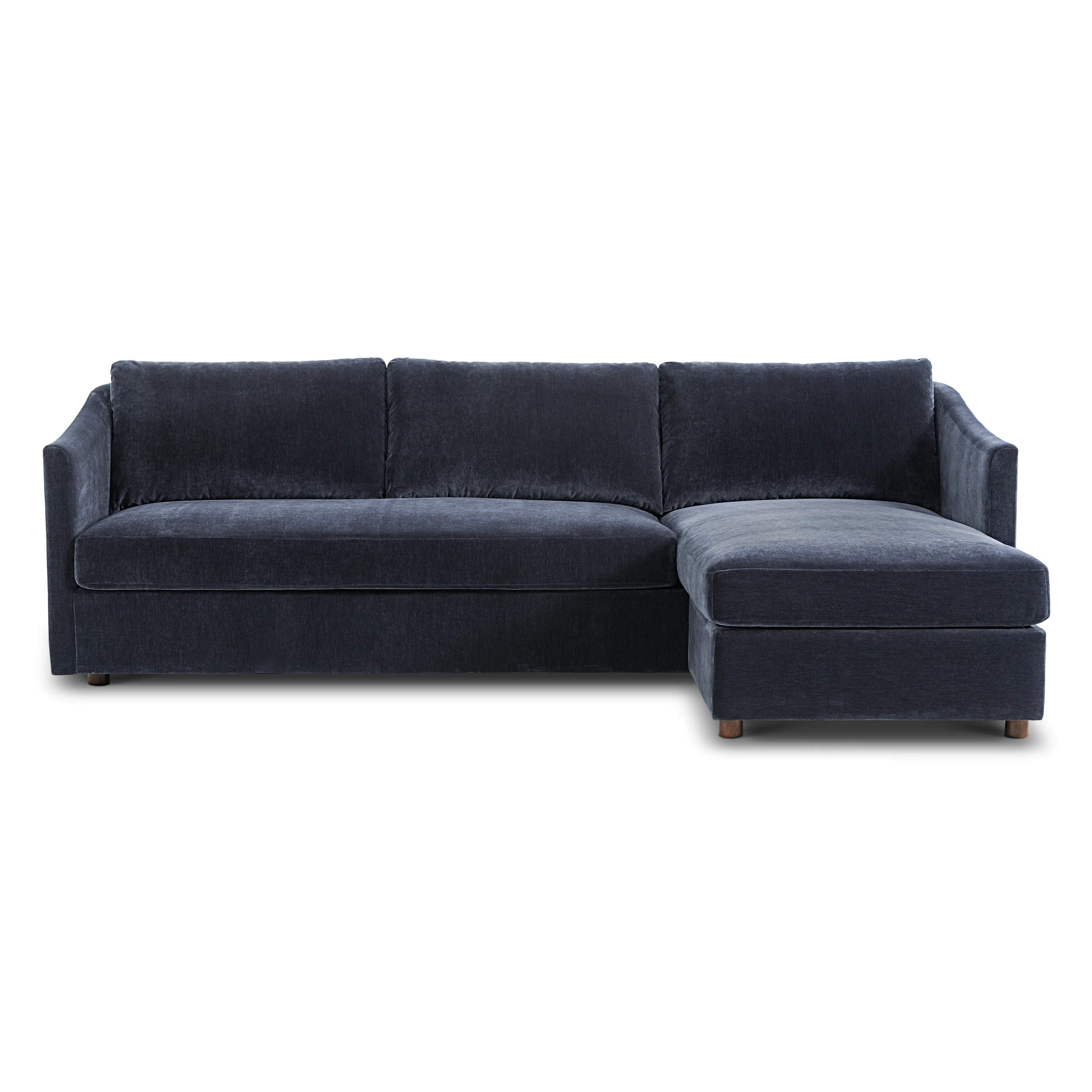 Nervan Reversible Chaise Sectional (105.5") | Mystic Blue - Image 5