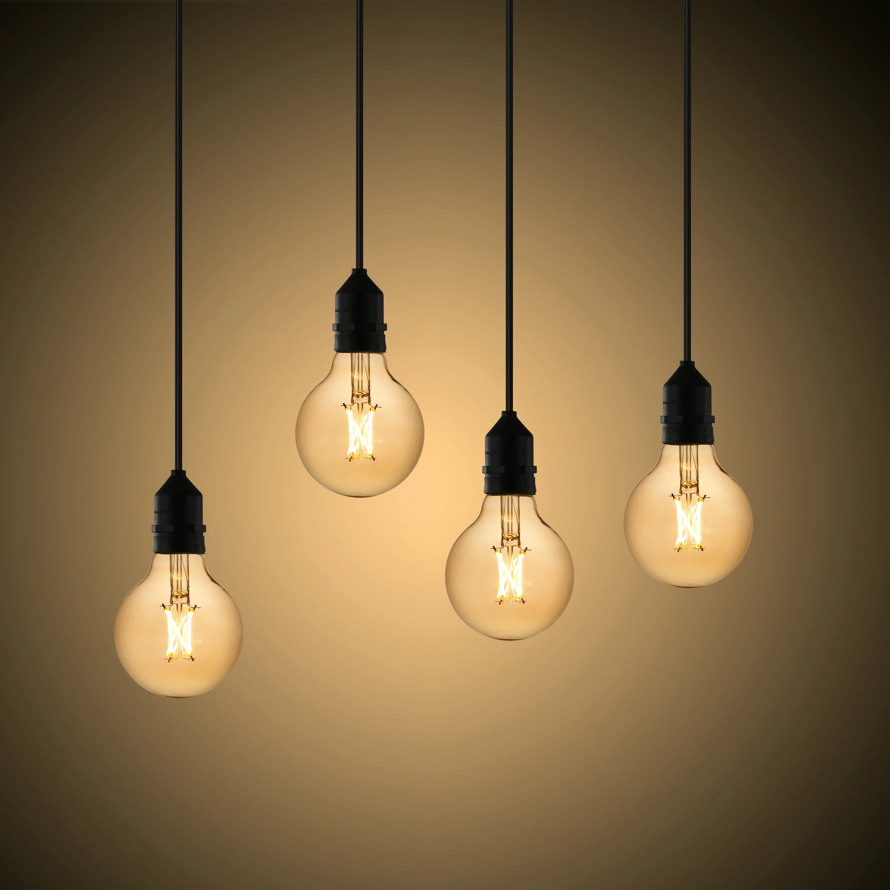 Niva G25 LED Filament Light Bulbs | Amber | Set of 4 - Image 5