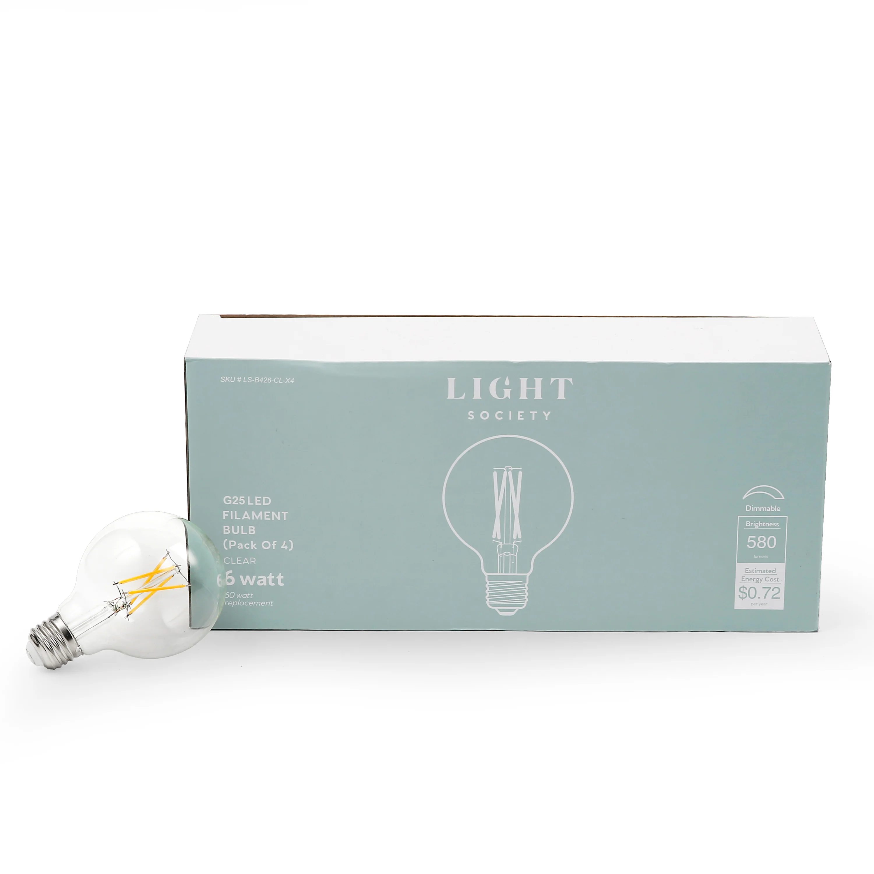 Niva G25 LED Filament Light Bulbs | Clear | Set of 4 - Image 15