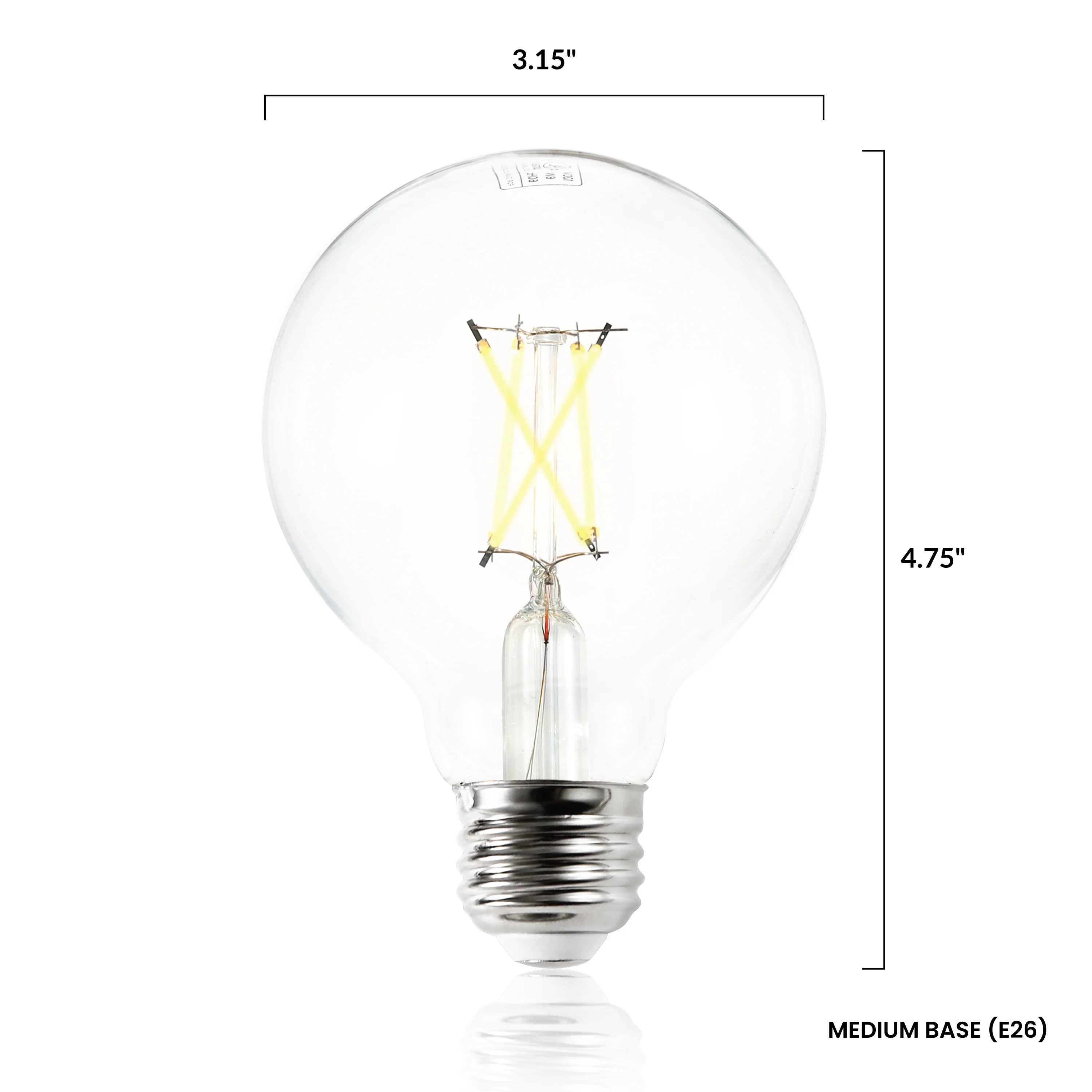 Niva G25 LED Filament Light Bulbs | Clear | Set of 4 - Image 16