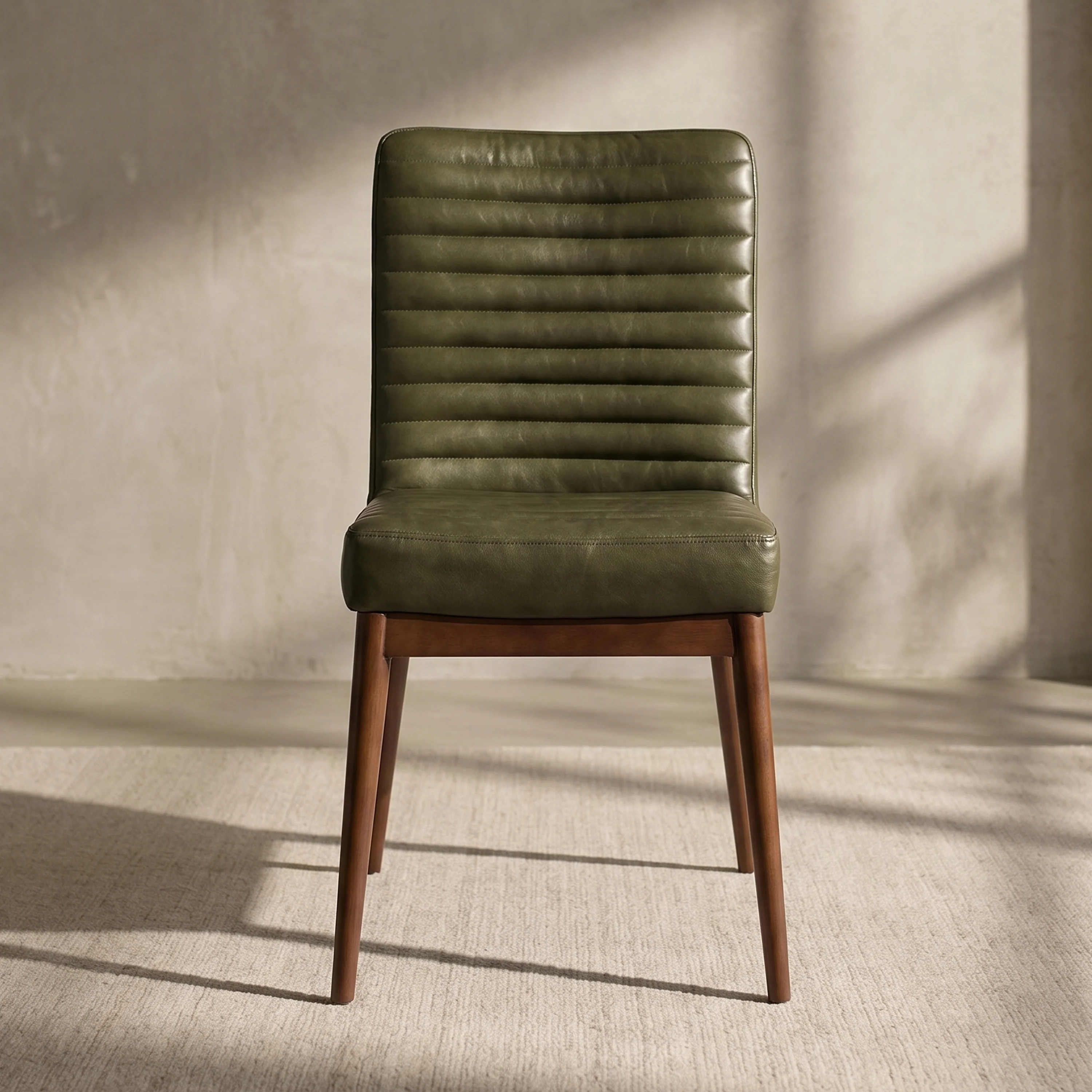 Nivo Leather Dining Chair | Antique Green - Image 2