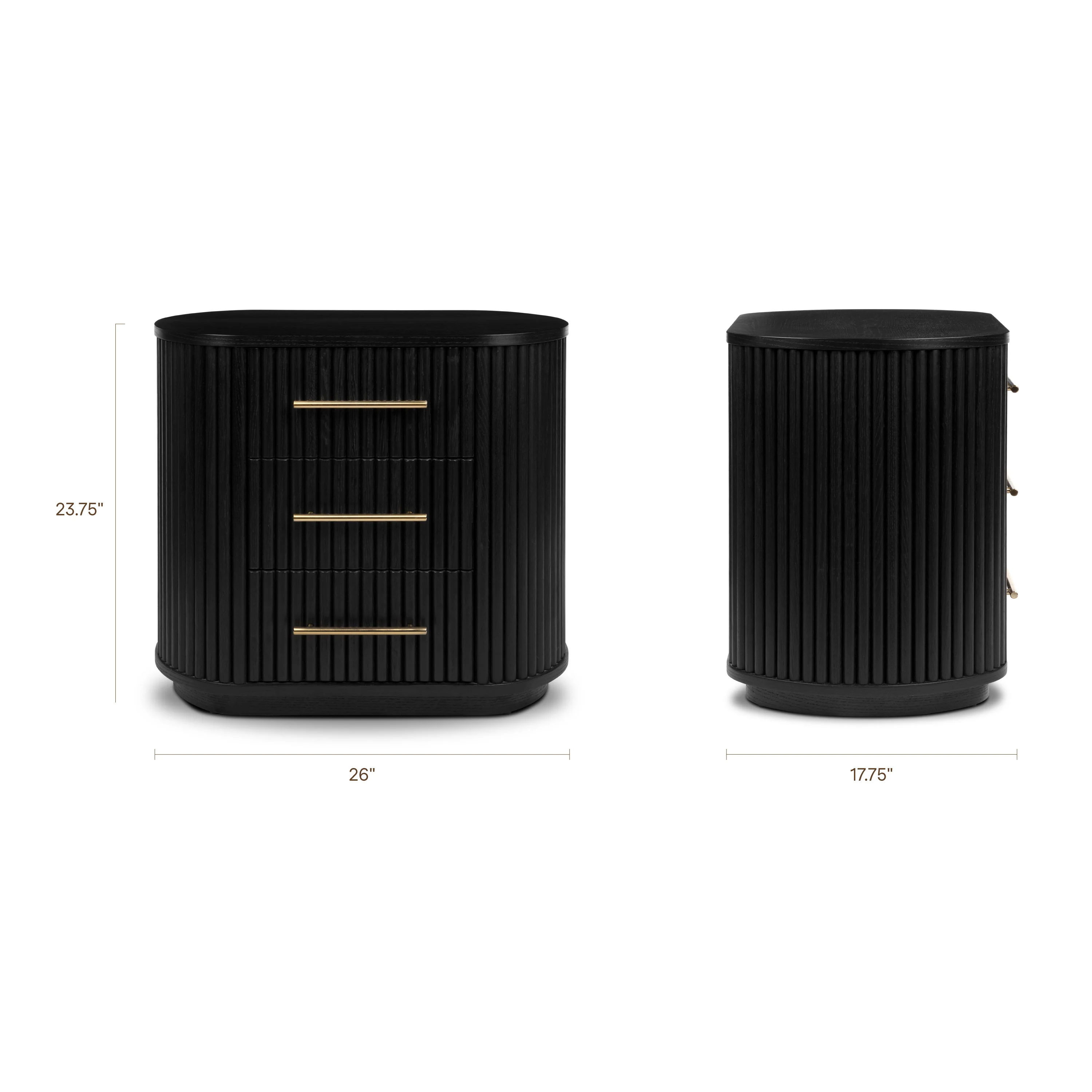 Noir Nightstand | Black - Image 16