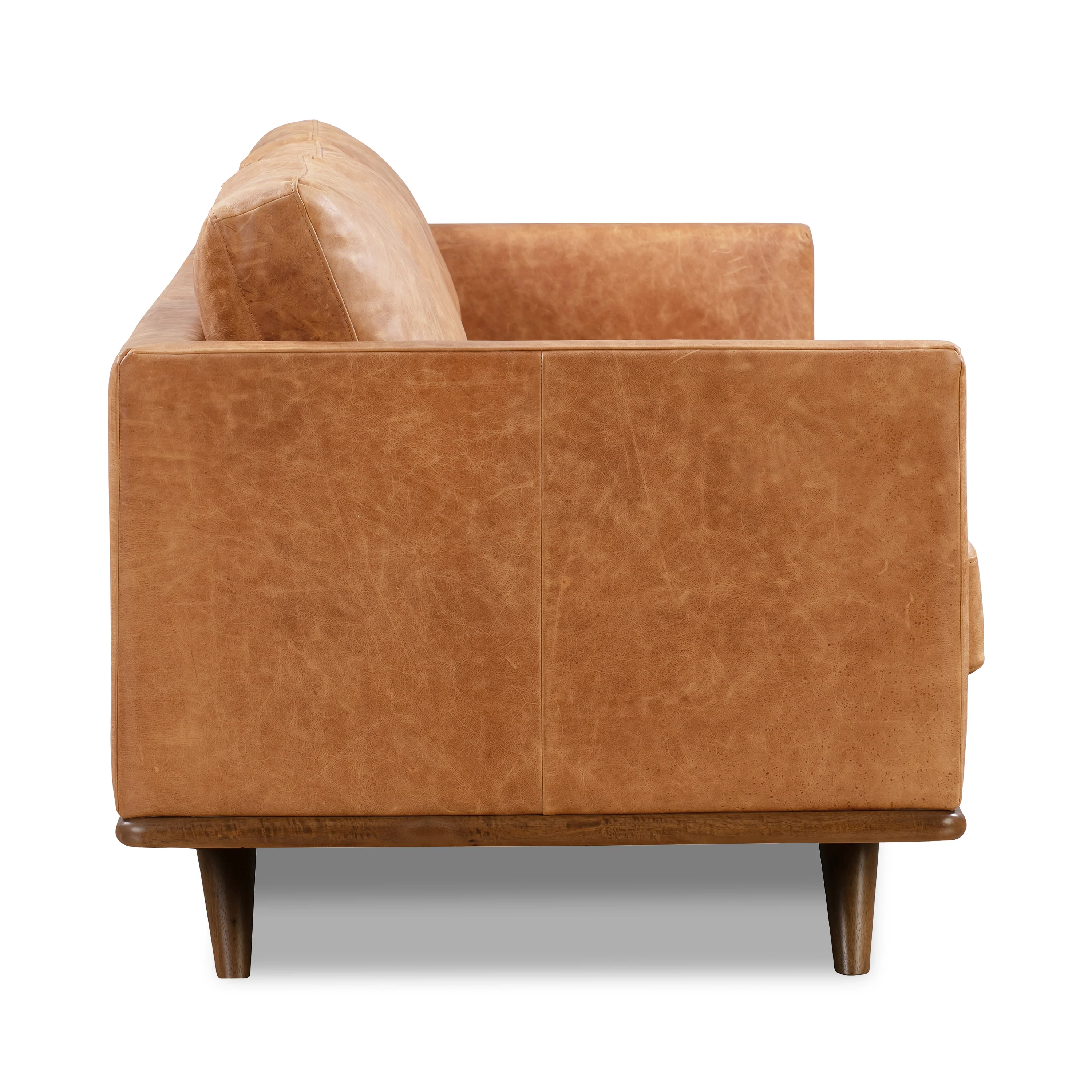 Nolita 85" Leather Sofa | Cognac Tan - Image 10