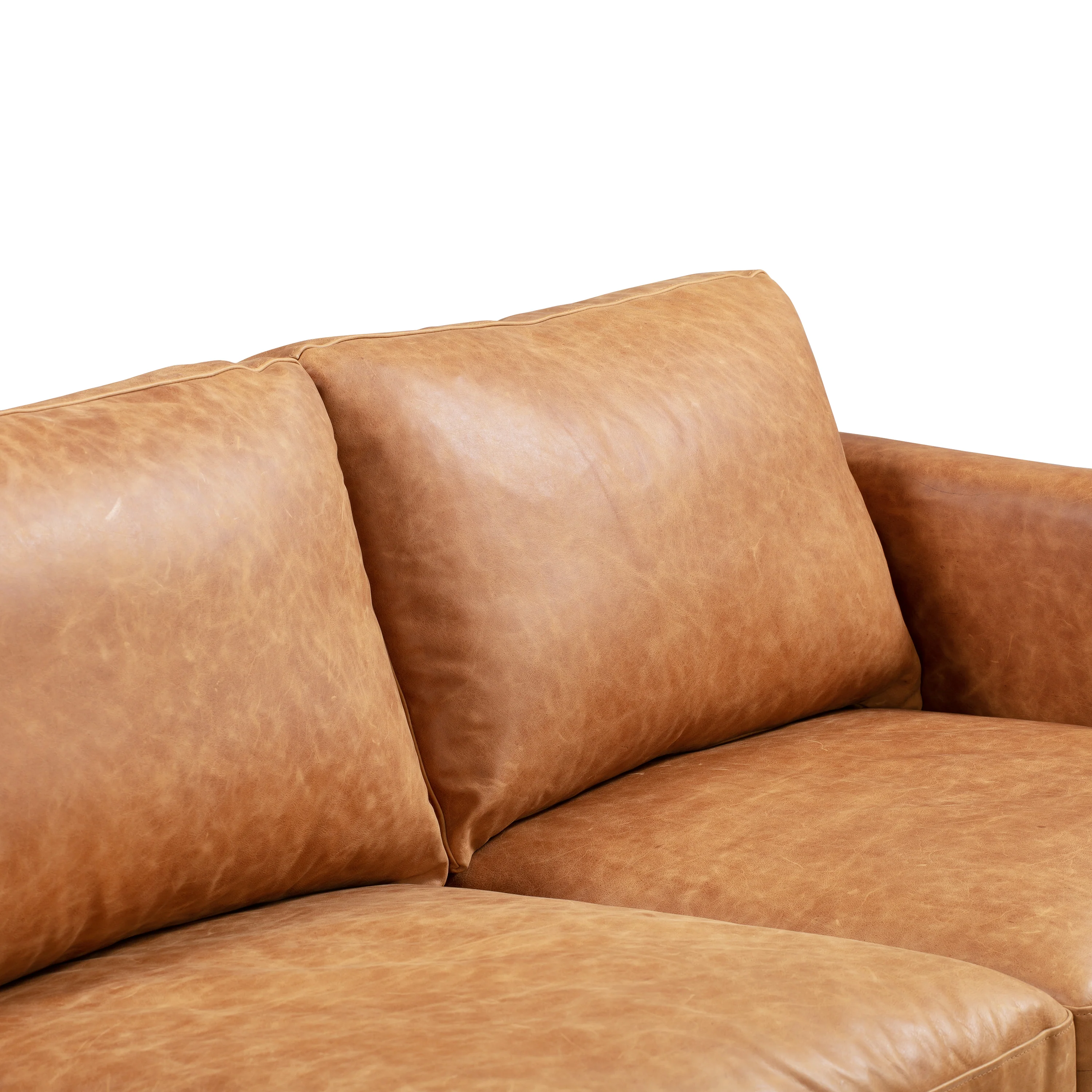 Nolita 85" Leather Sofa | Cognac Tan - Image 11