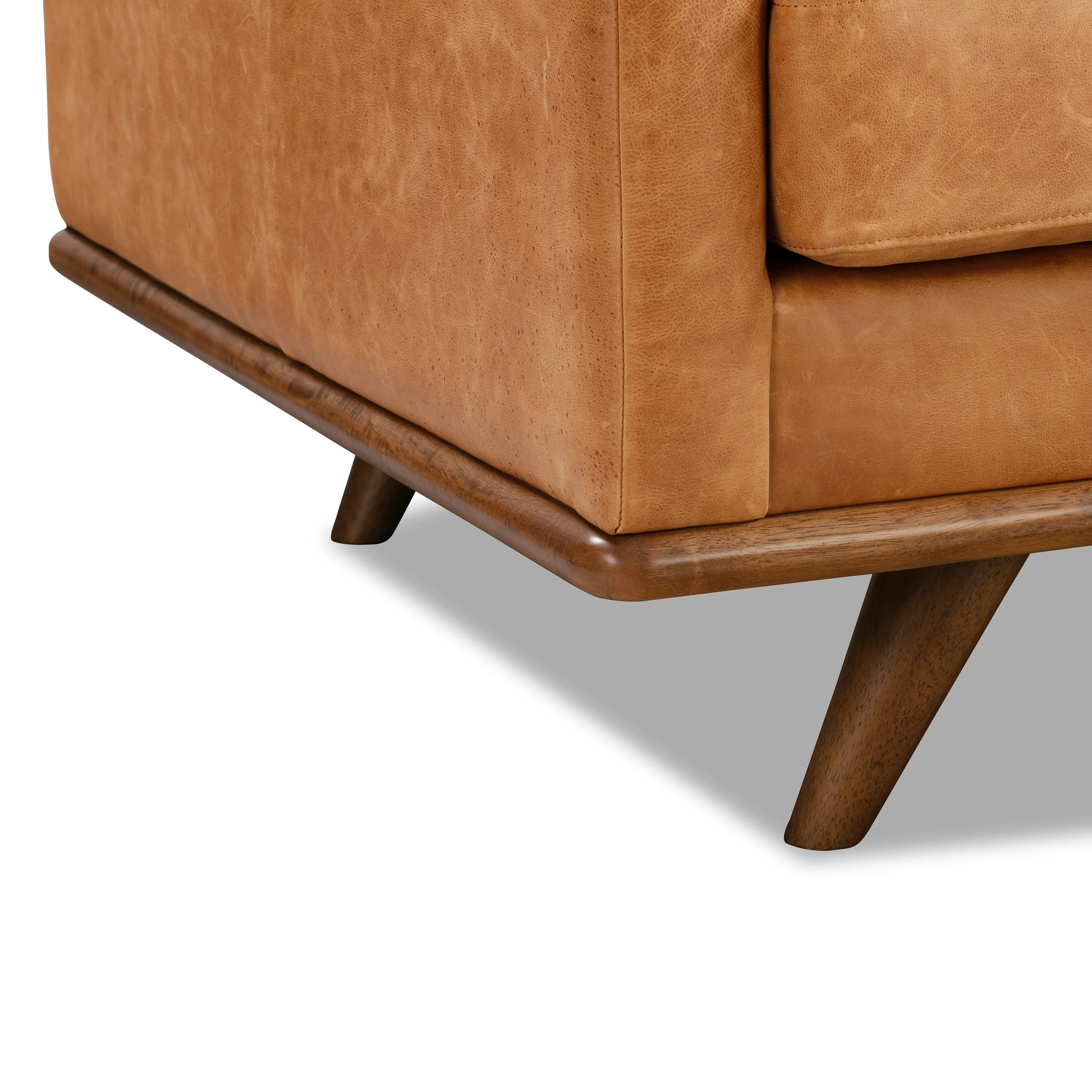 Nolita 85" Leather Sofa | Cognac Tan - Image 13