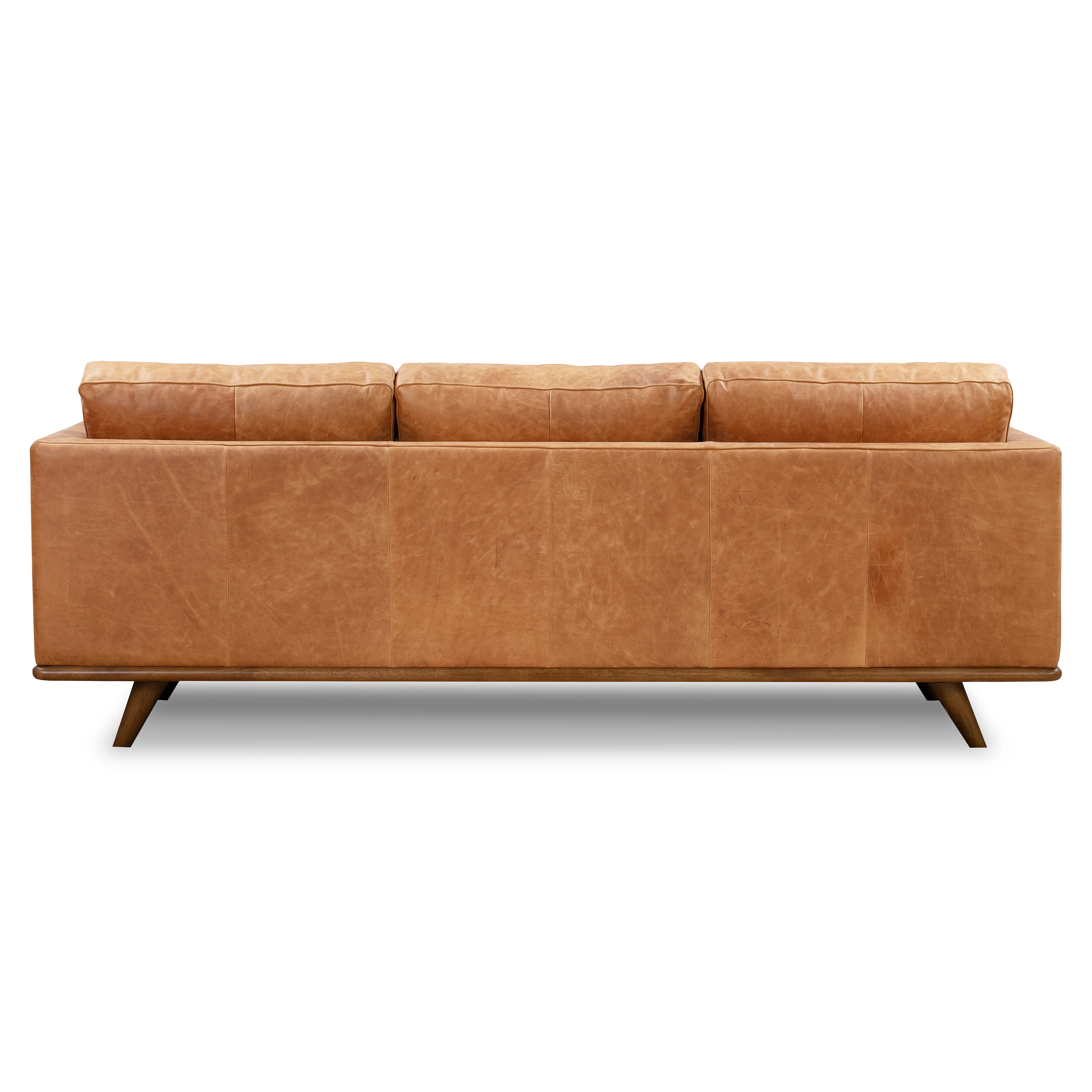 Nolita 85" Leather Sofa | Cognac Tan - Image 9