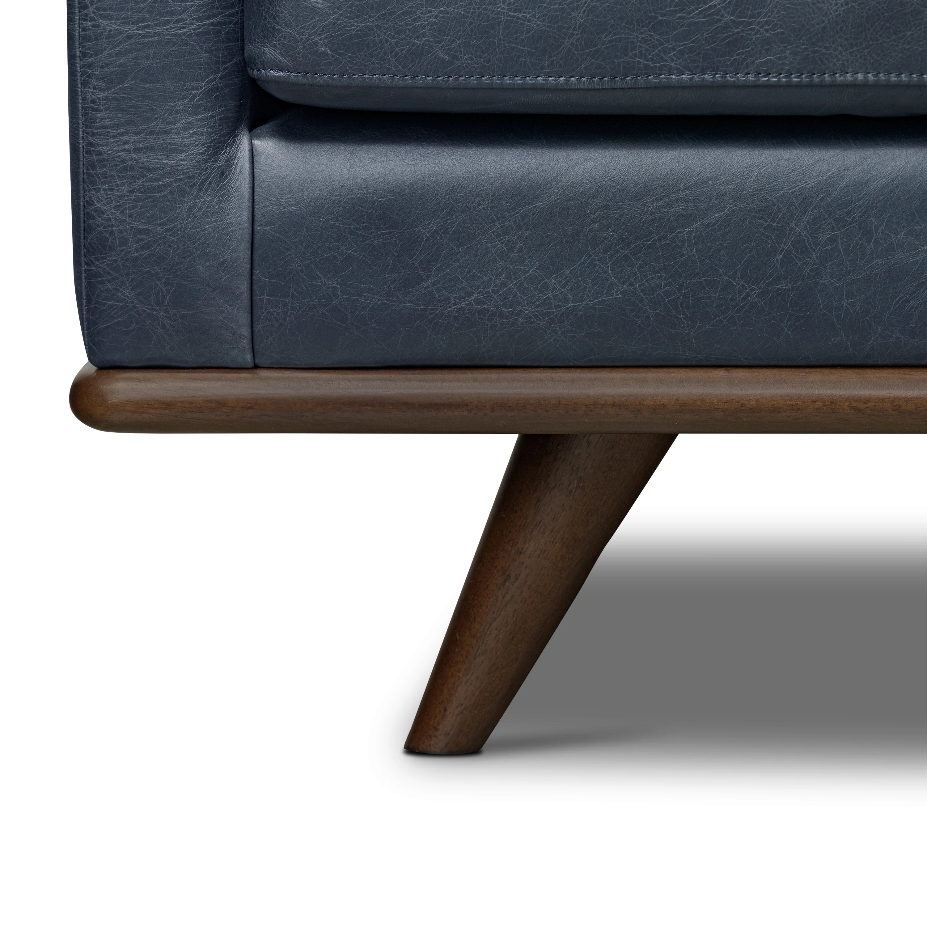 Nolita 85" Leather Sofa | Nightfall Blue - Image 13