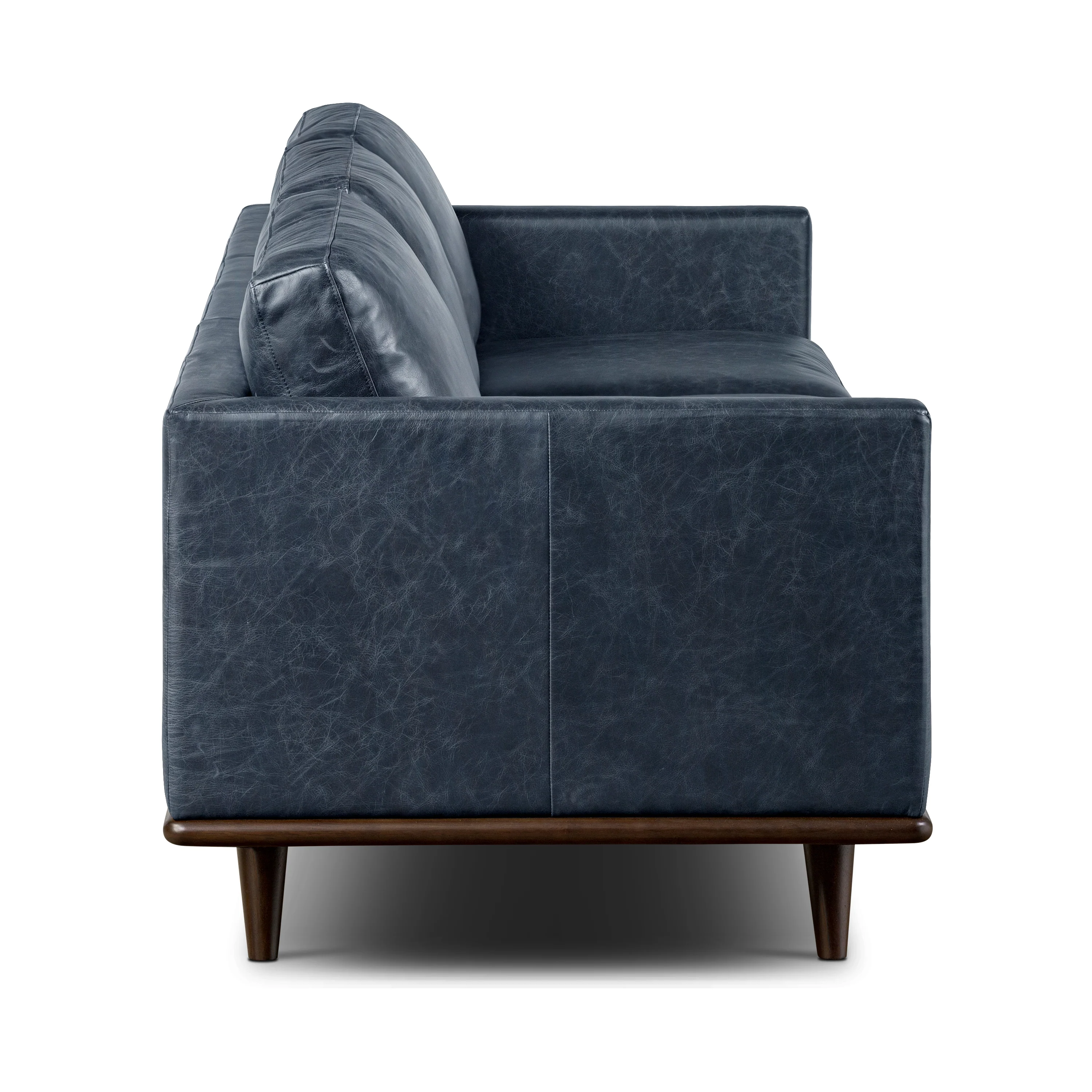 Nolita 85" Leather Sofa | Nightfall Blue - Image 6