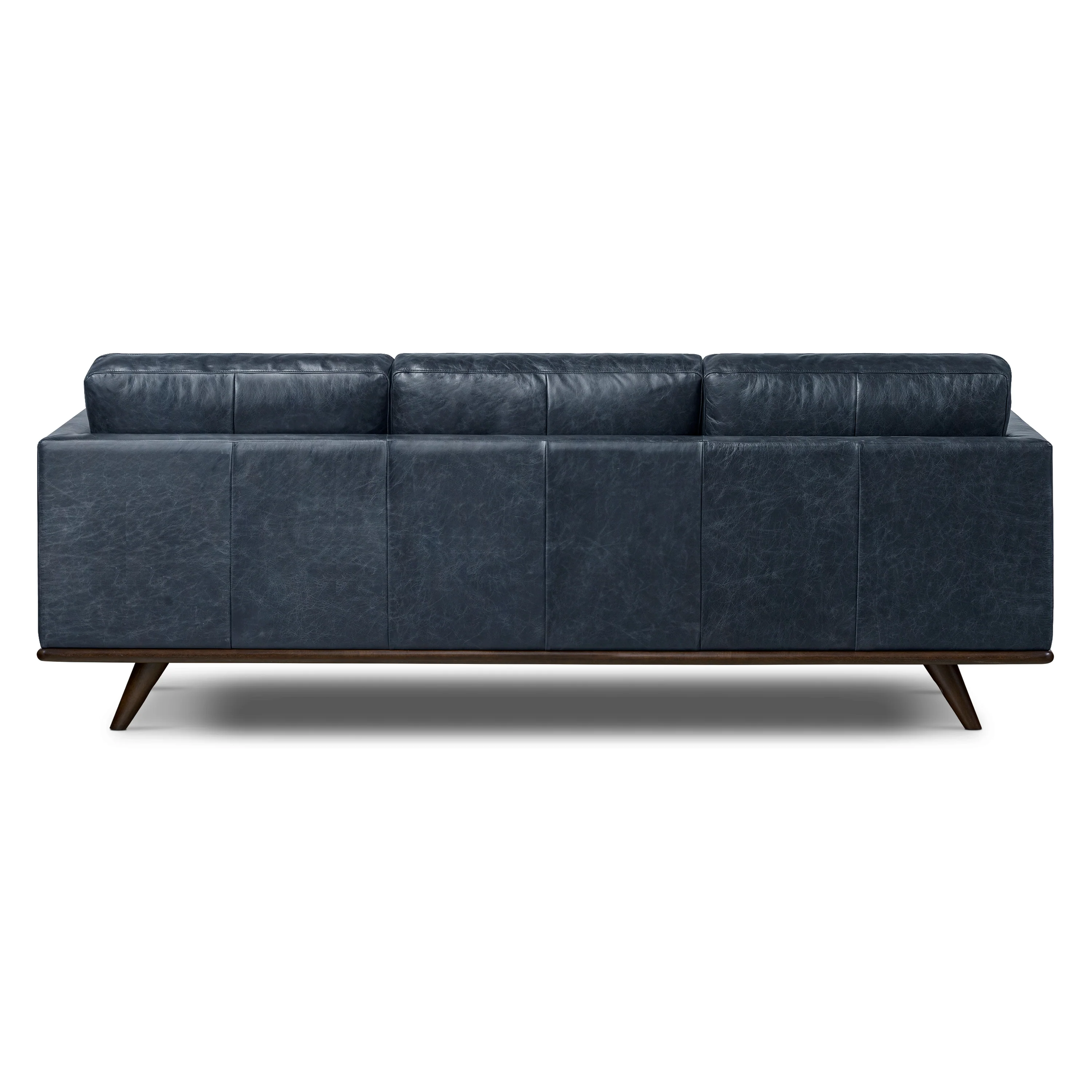 Nolita 85" Leather Sofa | Nightfall Blue - Image 8