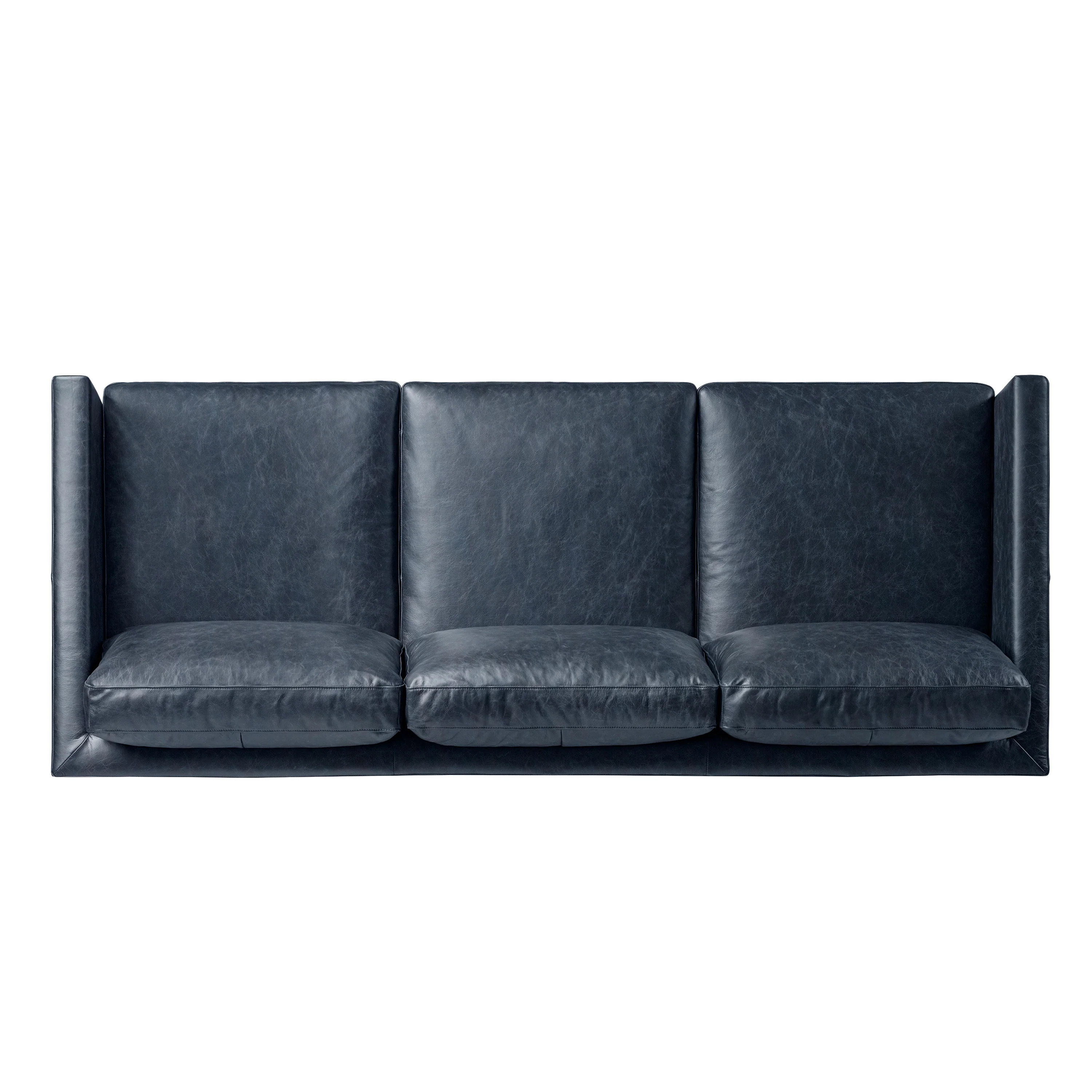 Nolita 85" Leather Sofa | Nightfall Blue - Image 9