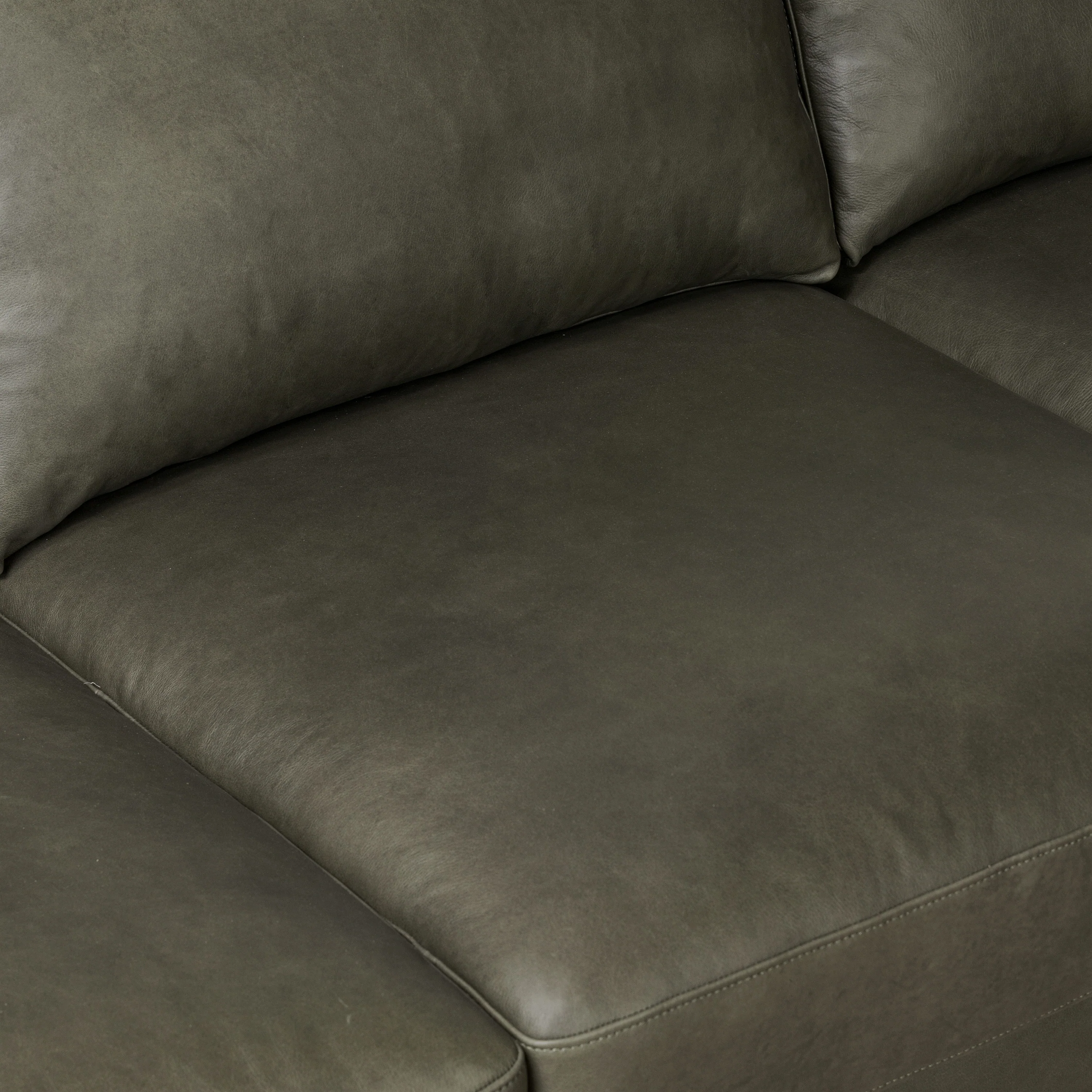 Nolita 85" Leather Sofa | Olivine Green - Image 14