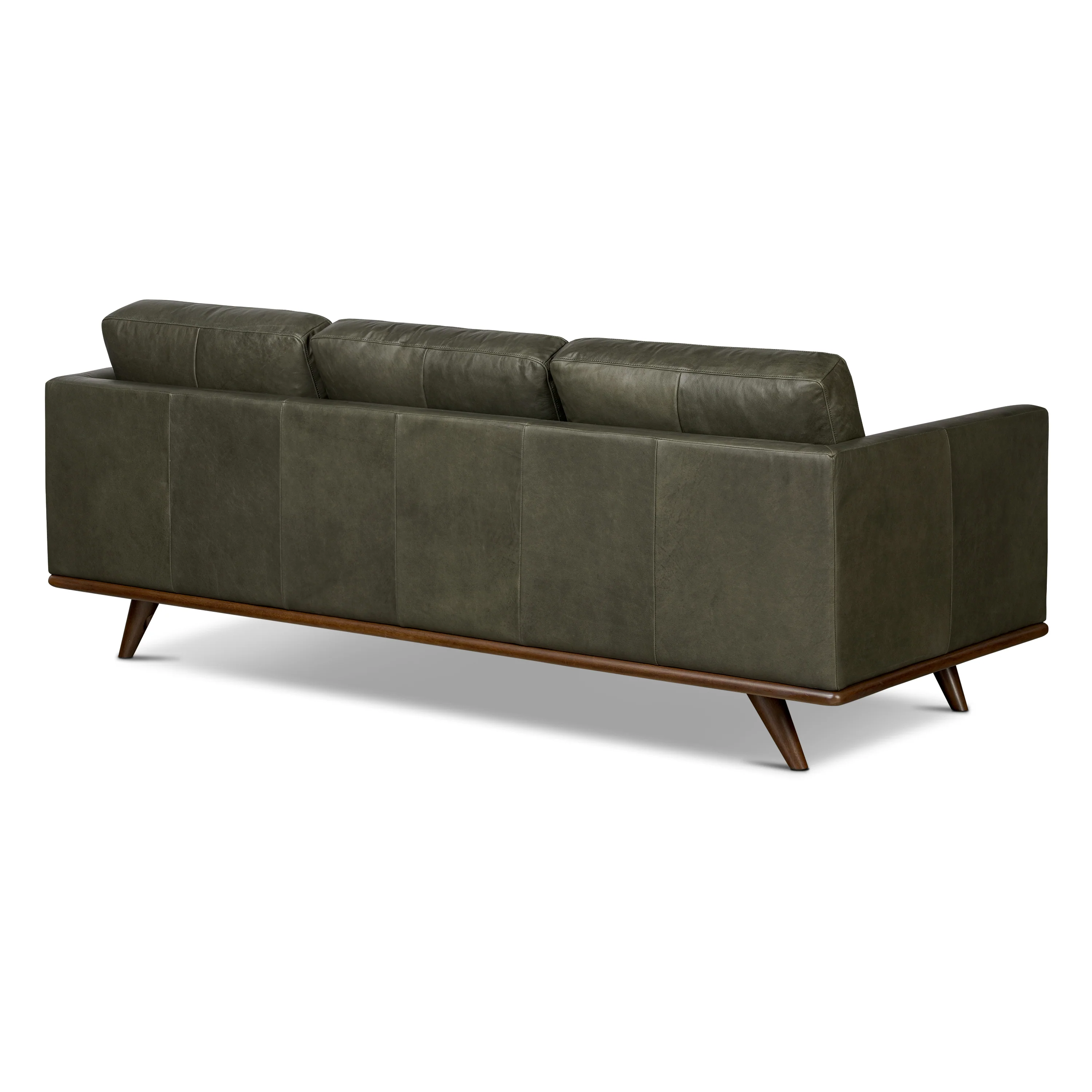 Nolita 85" Leather Sofa | Olivine Green - Image 7