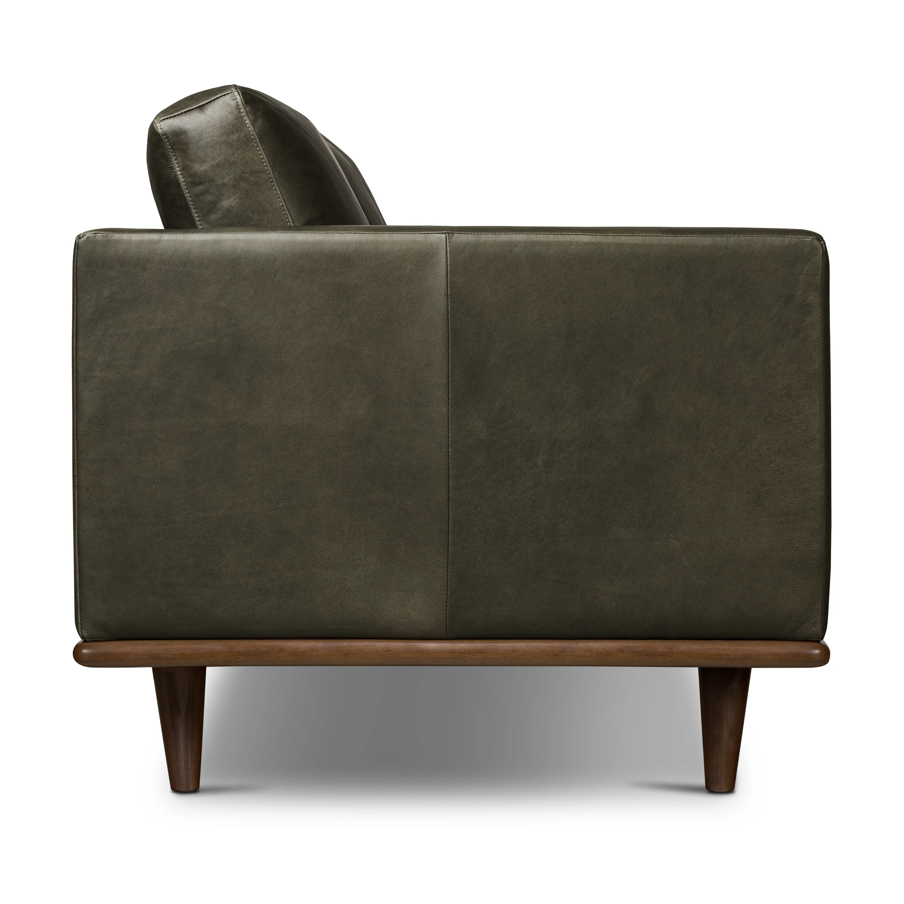Nolita 85" Leather Sofa | Olivine Green - Image 9